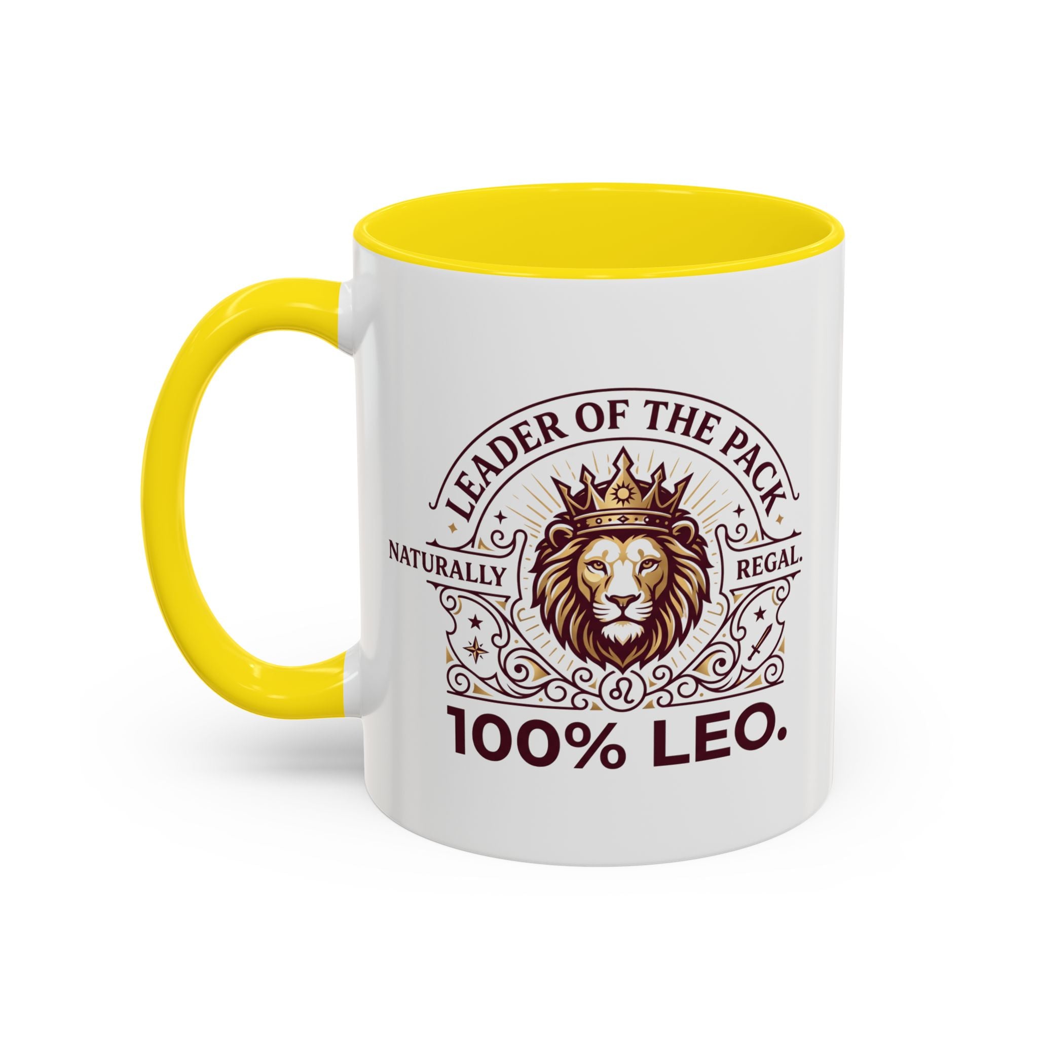 Leo Coffee Mug — 'Leader of the Pack' 100% Leo Zodiac Accent Mug