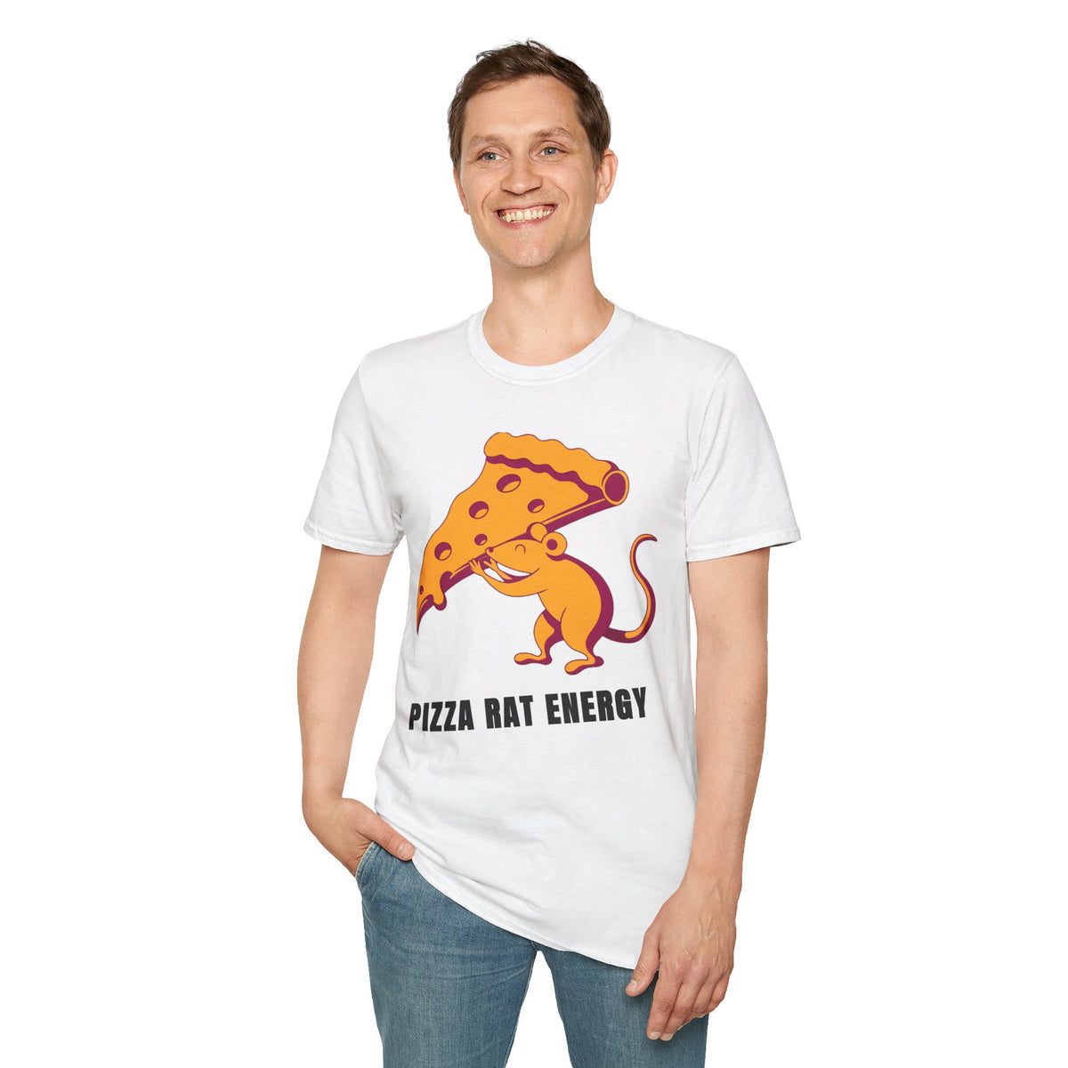 Pizza Rat Energy T-Shirt — Funny Pizza Slice & Rat Graphic Tee - Trending Now - September 2026