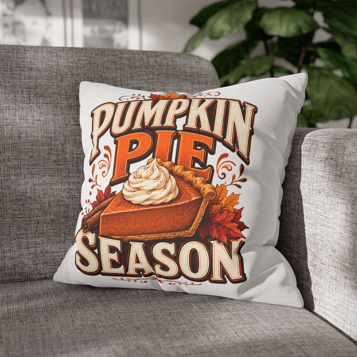 Thanksgiving Pumpkin Pie Season Decorative Pillowcase