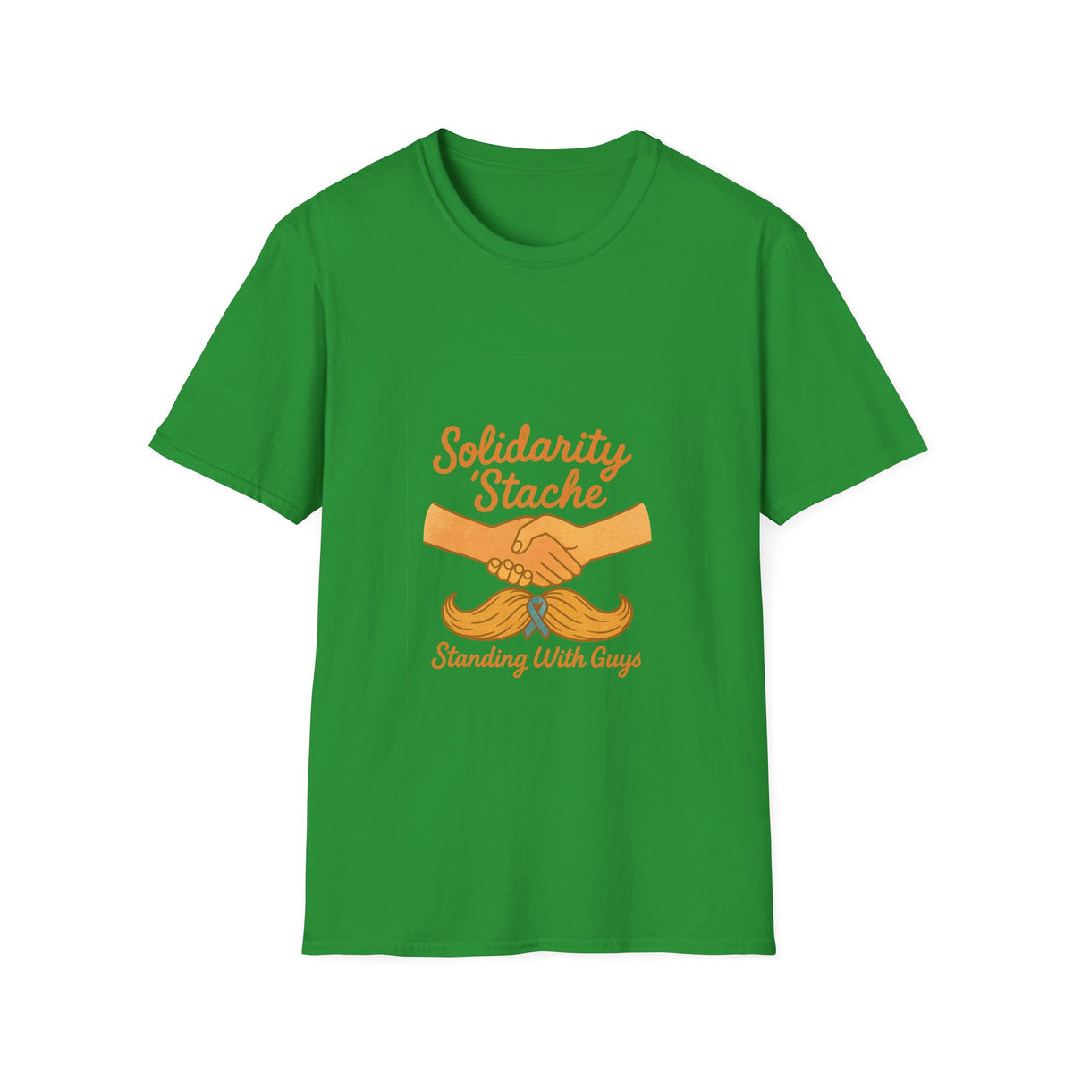 T-Shirt — Solidarity Stache Orange Mustache Graphic (Movember Support) - Trending Now - October 2026