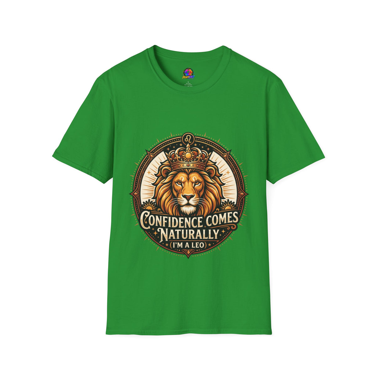 Leo Zodiac Lion T-Shirt — "Confidence Comes Naturally, I'm a Leo" Astrology Tee