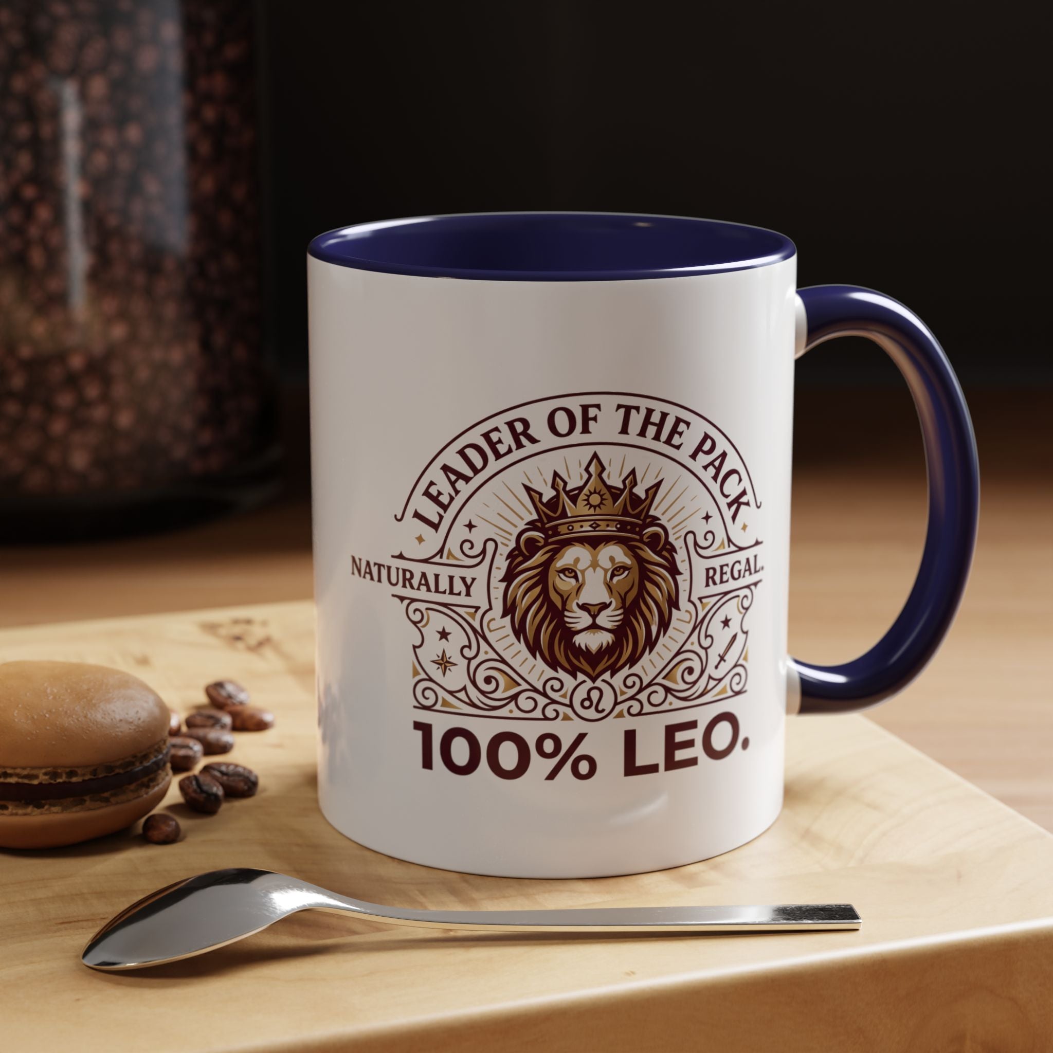 Leo Coffee Mug — 'Leader of the Pack' 100% Leo Zodiac Accent Mug