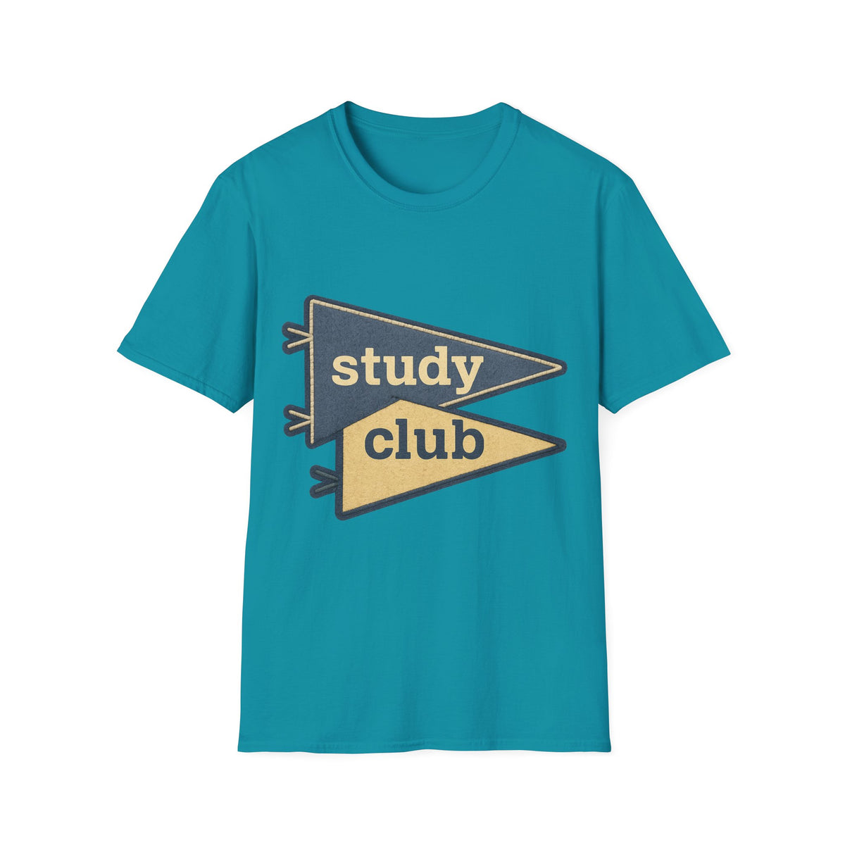 Study Club T-Shirt — Retro Pennant Student Tee - Trending Now - August 2026