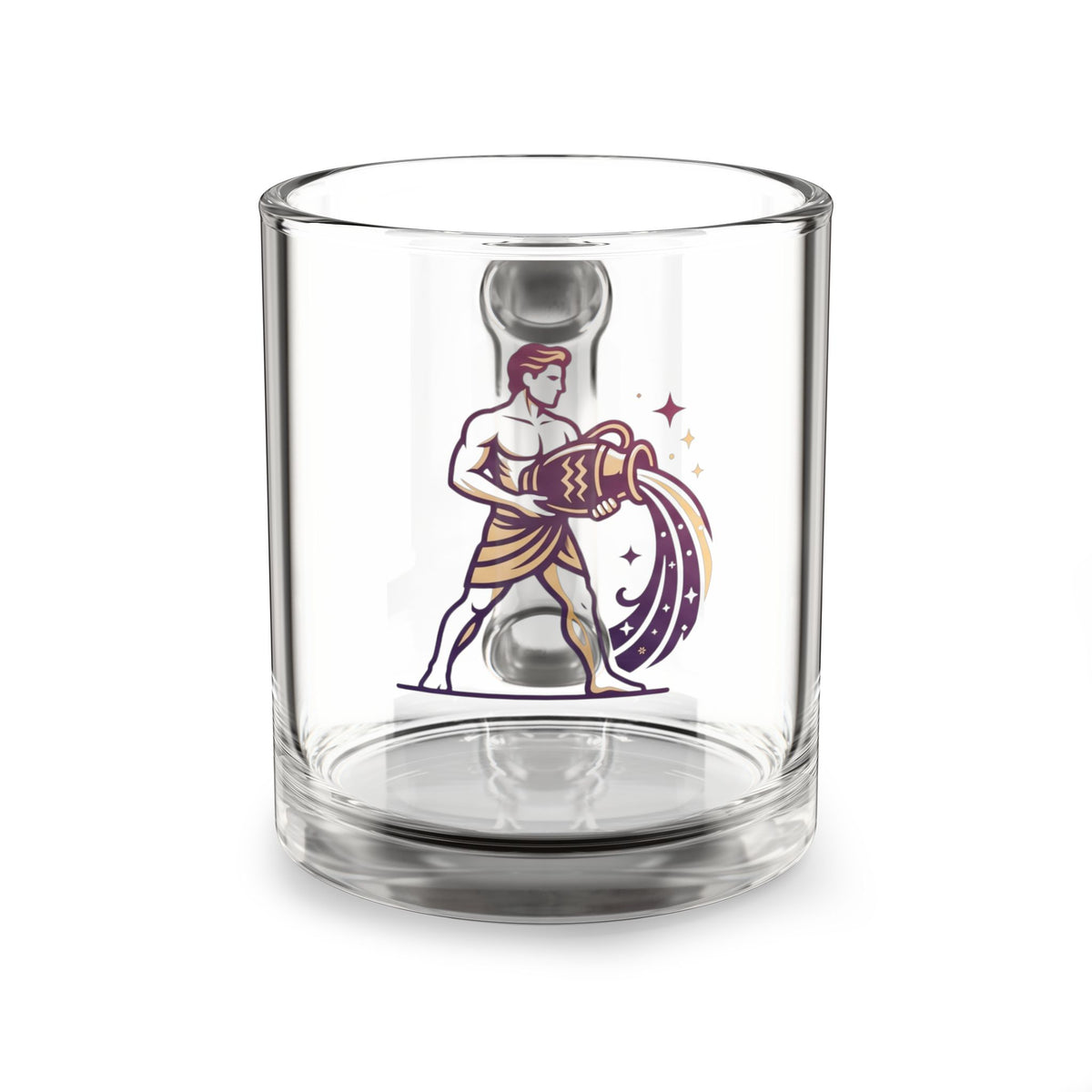 Aquarius Zodiac Glass Mug — 10oz Horoscope Coffee Cup