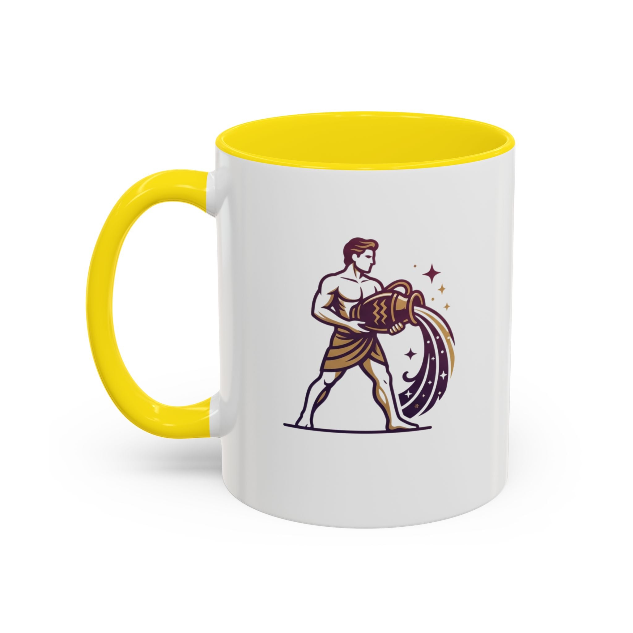 Aquarius Zodiac Coffee Mug — Water Bearer Astrology Gift