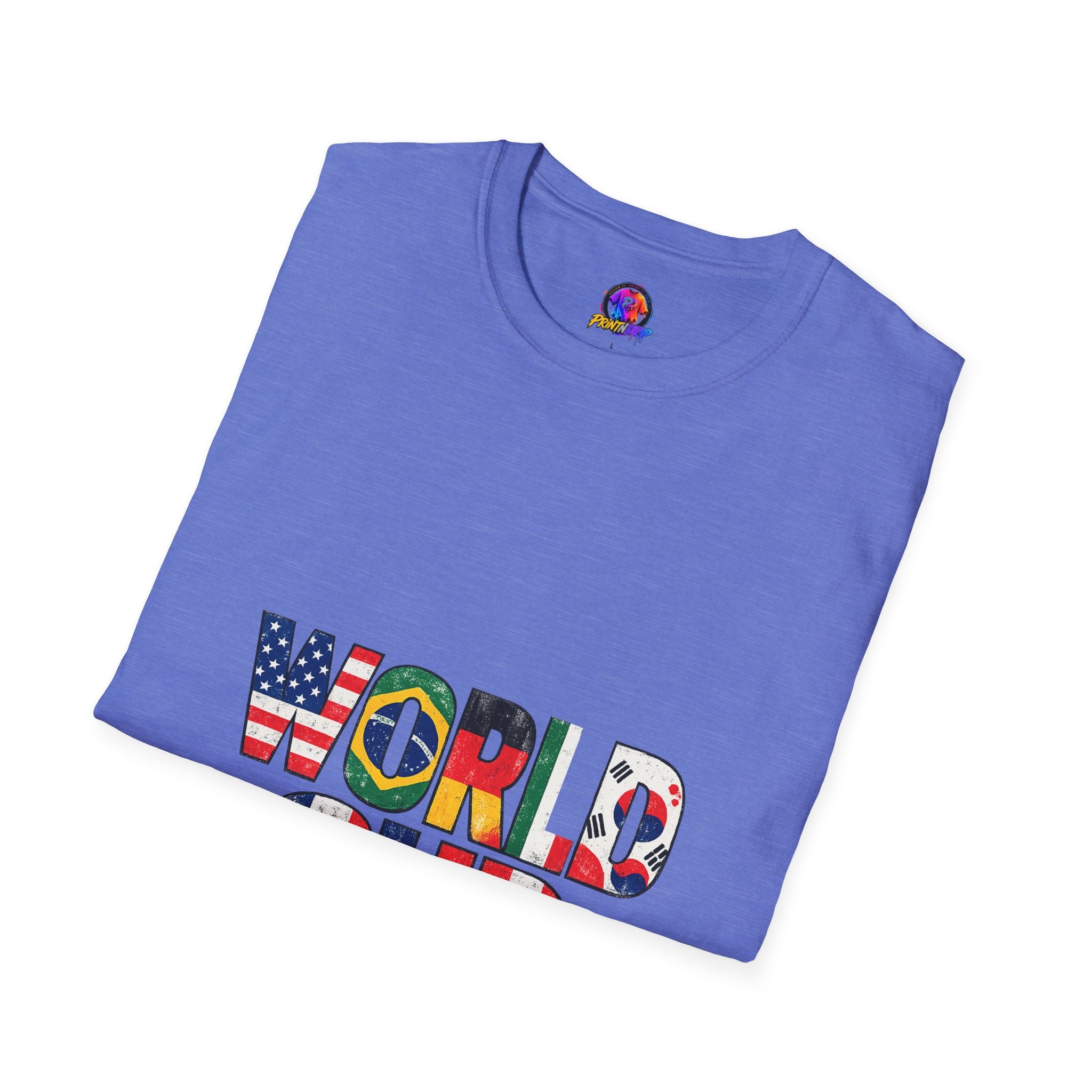 World Cup Flag Graphic T-Shirt — 'WORLD CUP' International Soccer Fans Tee