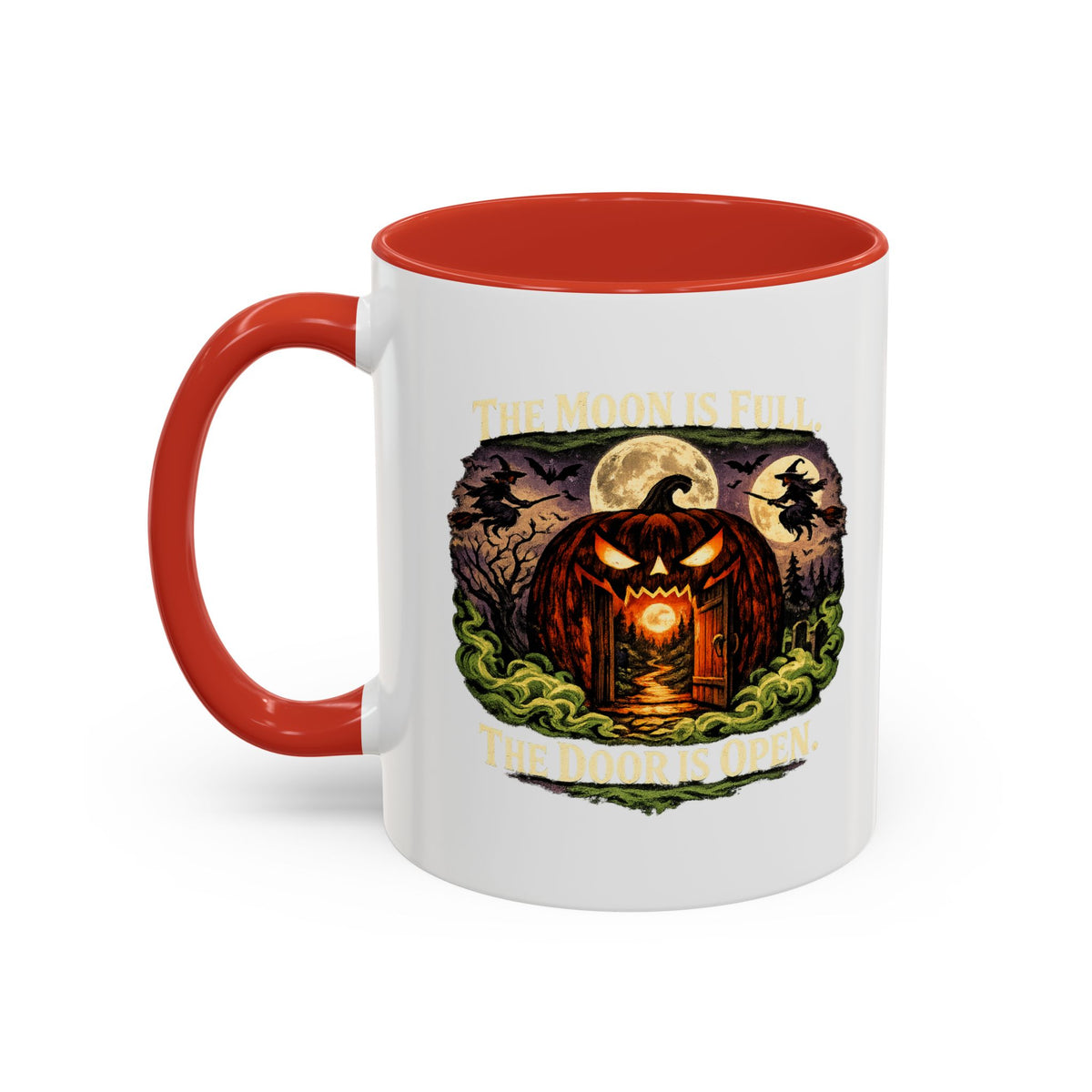 Halloween  The Moon Is Full Accent Coffee Mug