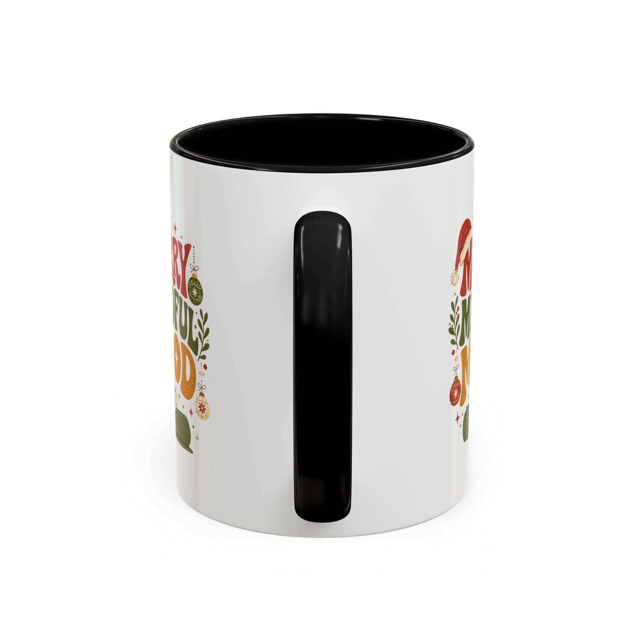 Modern Day Christmas Merry Mindful Mood Coffee Mug — Holiday Yoga & Relaxation Gift
