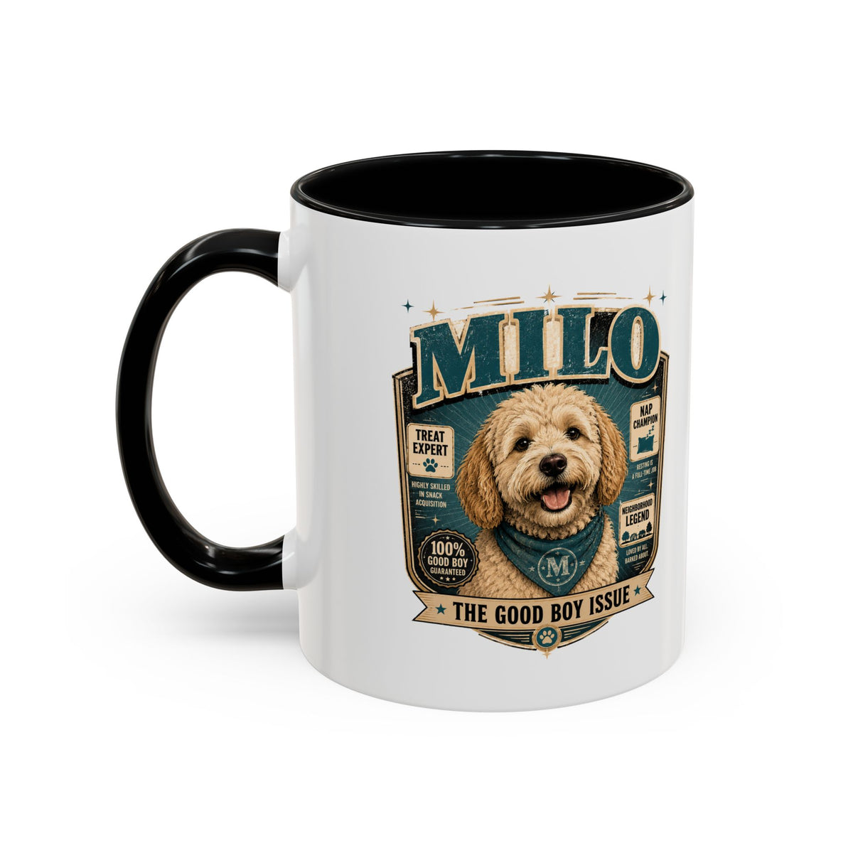 Milo Bailey Dog Dad Mom Accent Coffee Mug
