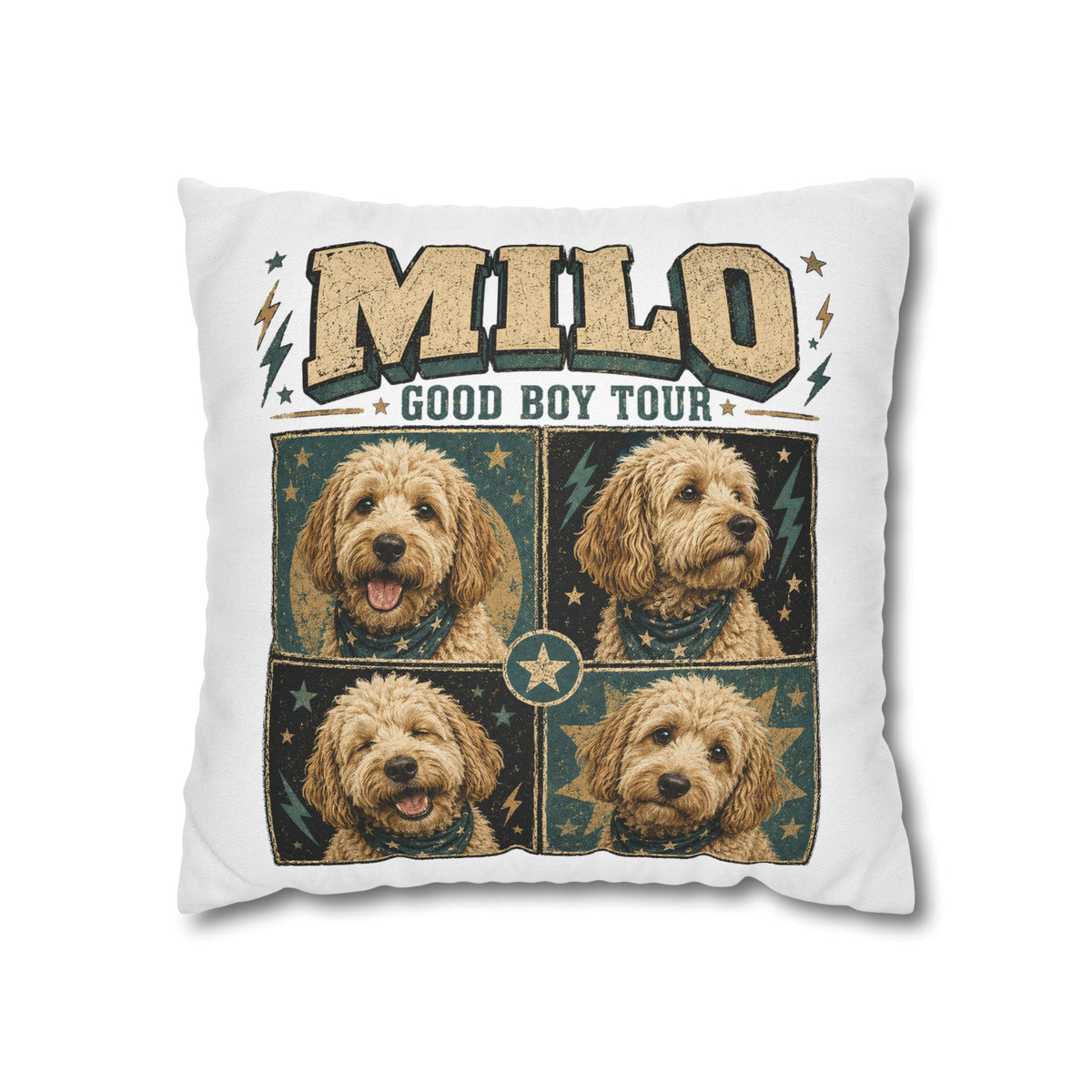 Milo 'Good Boy Tour' Decorative Pillowcase Milo Bailey Dog Dad Mom