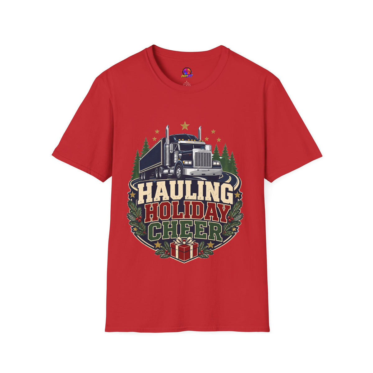 Christmas Truck T‑Shirt — "Hauling Holiday Cheer" Festive Trucker Tee