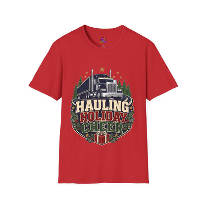 Christmas Truck T‑Shirt — "Hauling Holiday Cheer" Festive Trucker Tee