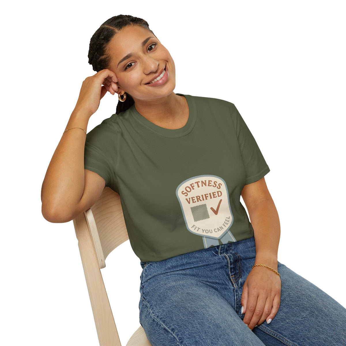 Softness Verified Badge T-Shirt — Cozy Comfort Graphic Tee - Trending Now - October 2026