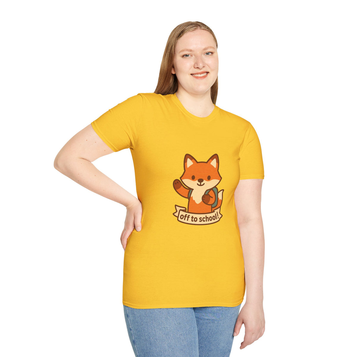 Cute Fox "Off to School" T-Shirt — Kids/Teacher Back-to-School Tee - Trending Now - August 2026