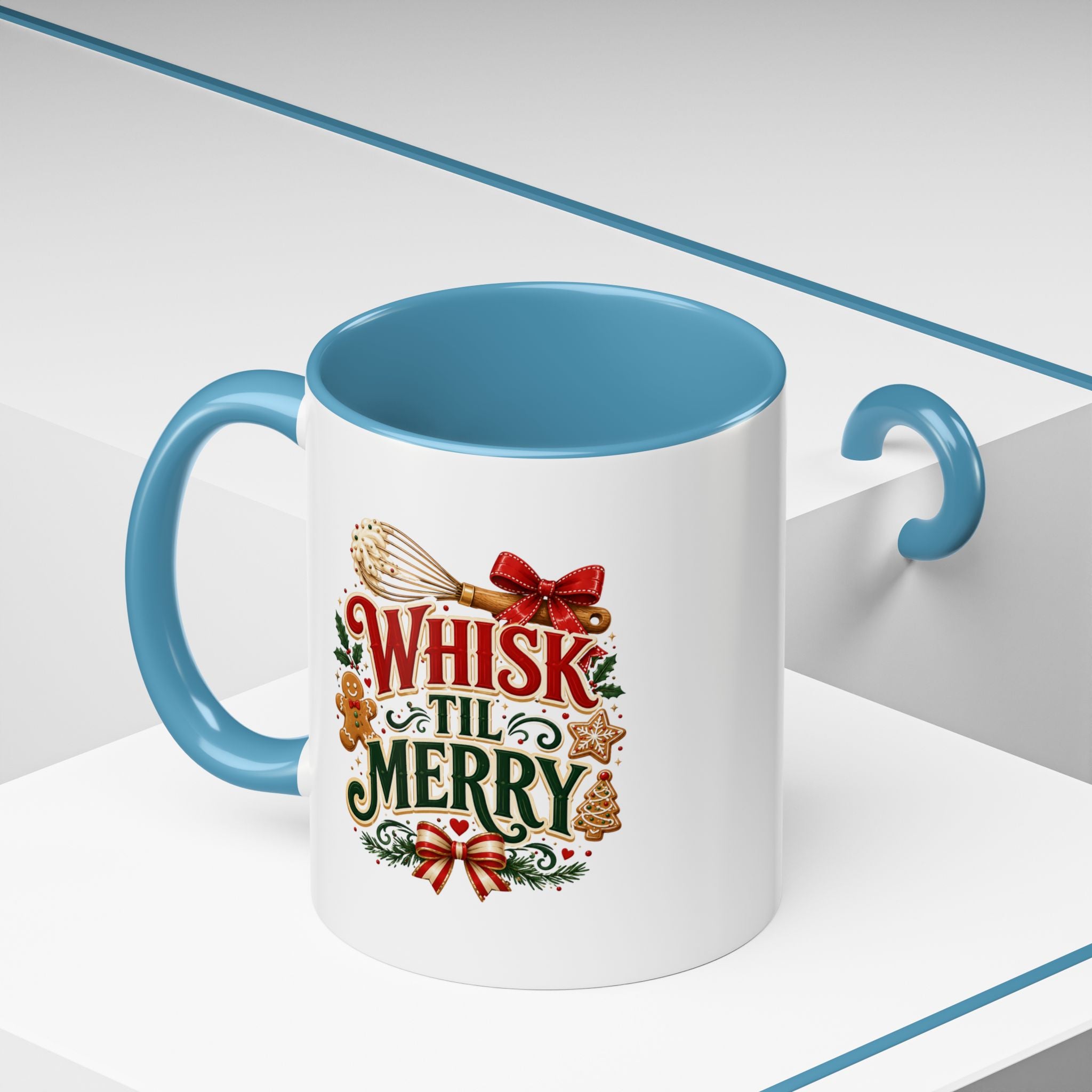 Whisk 'Til Merry Coffee Mug — Holiday Baking Kitchen Mug