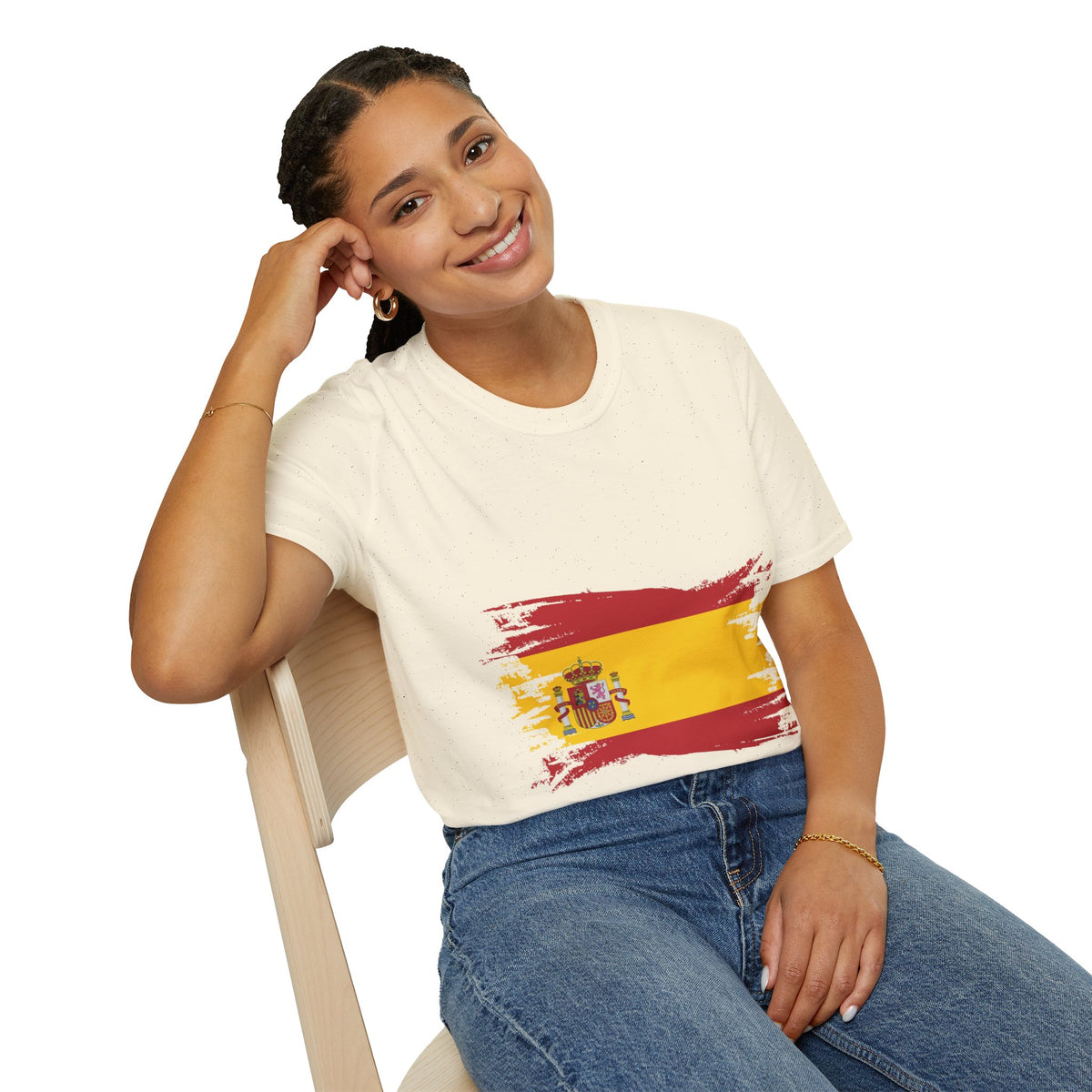 Spain Flag T-Shirt — Distressed Spanish Flag Graphic Tee