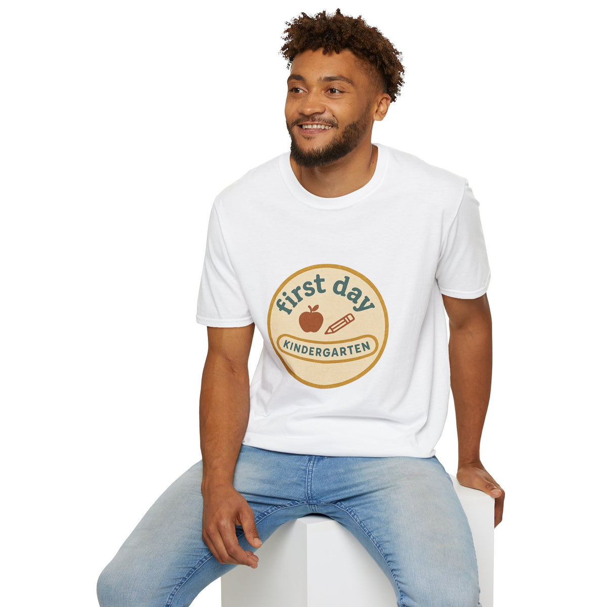 First Day Kindergarten Badge T-Shirt — Cute Back-to-School Tee for Teachers & Parents - Trending Now - August 2026