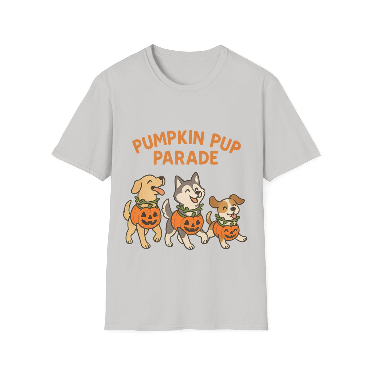 Pumpkin Pup Parade Graphic Tee, Cute Halloween Dogs Fall Season T-Shirt - Trending Now - September 2026