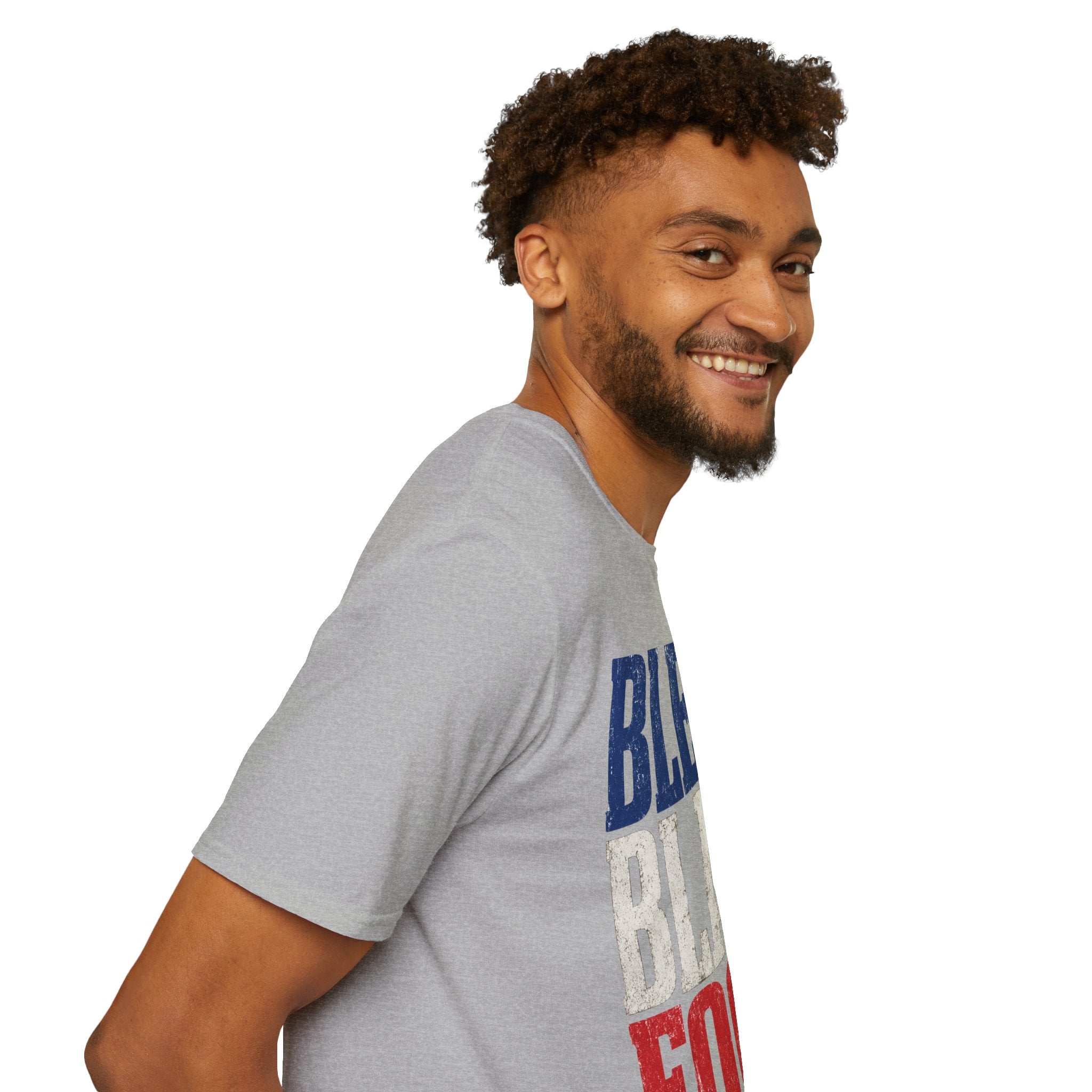 France T-Shirt — Bleu Blanc Foot Vintage French Flag Soccer Graphic Tee