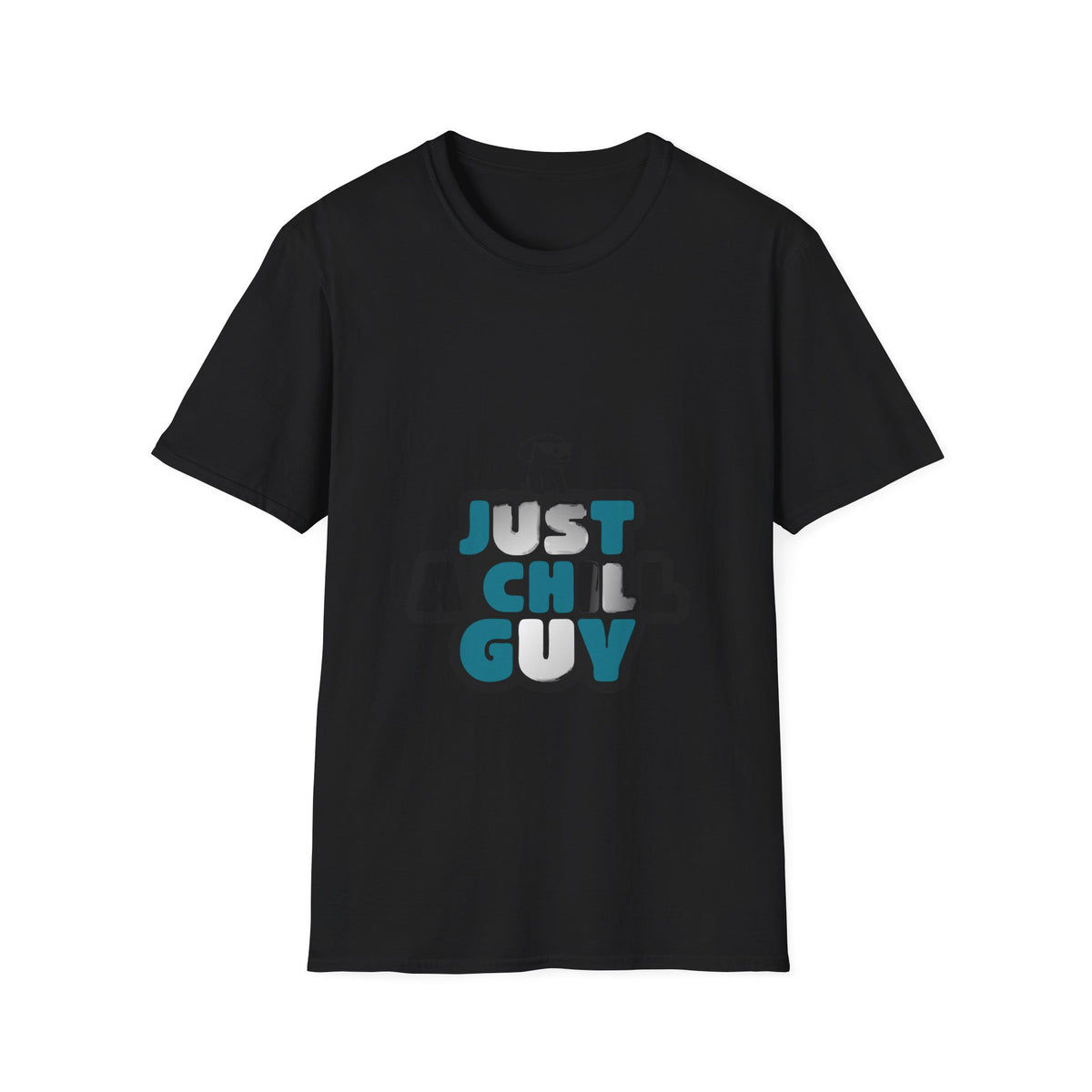 Just A Chill Guy Blue Bubble Font T-Shirt - Viral Meme Aesthetic Graphic Tee - Trending Now - September 2026