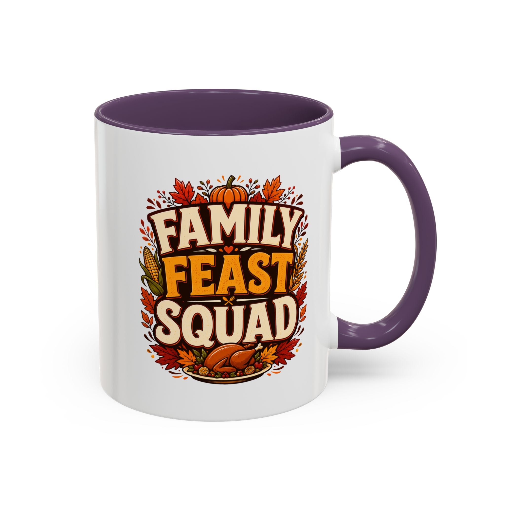 Thanksgiving Mug Family Feast Squad Coffee Mug — Thanksgiving Fall Holiday Accent Mug
