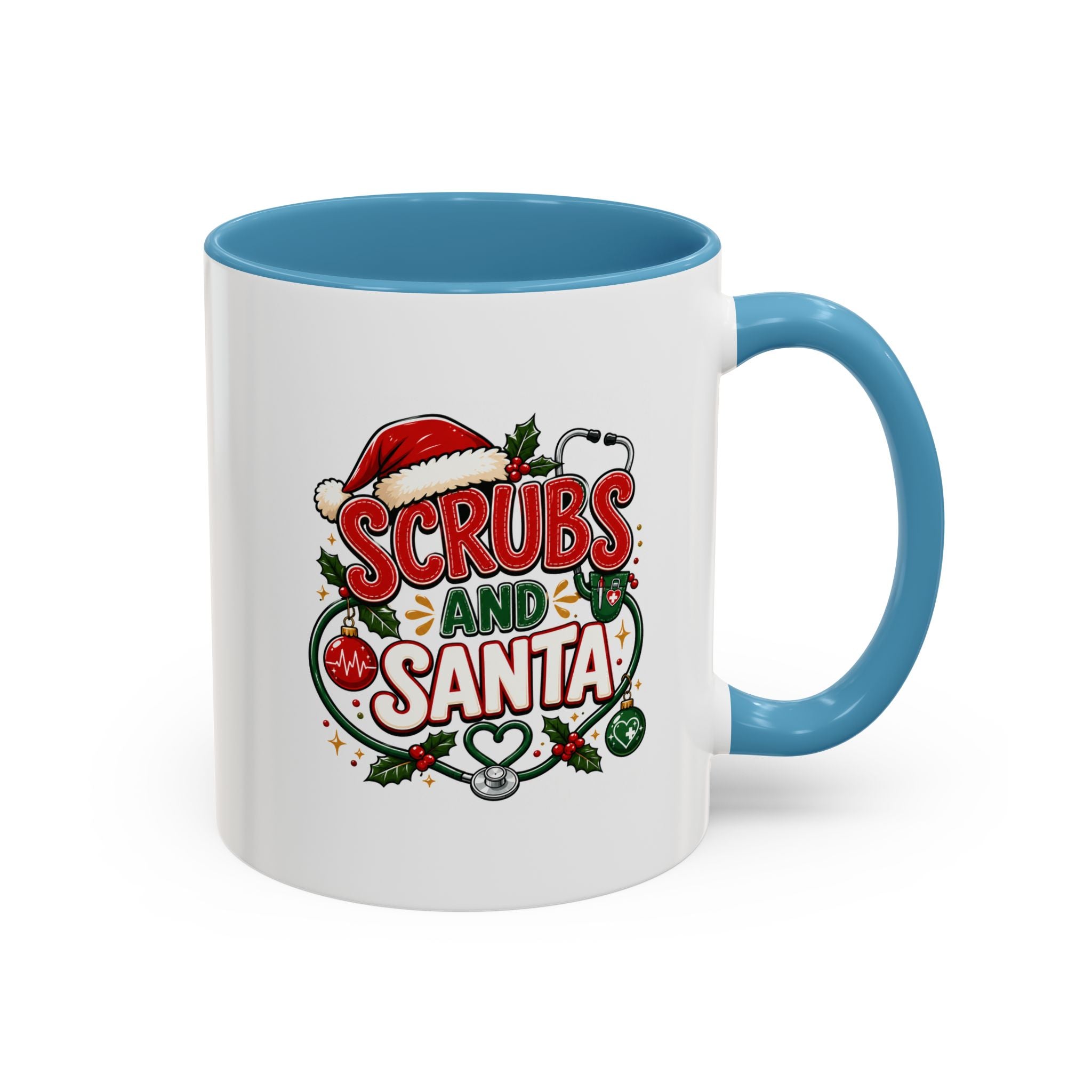 Scrubs and Santa Christmas Coffee Mug