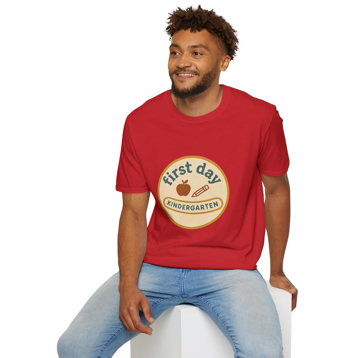 First Day Kindergarten Badge T-Shirt — Cute Back-to-School Tee for Teachers & Parents - Trending Now - August 2026