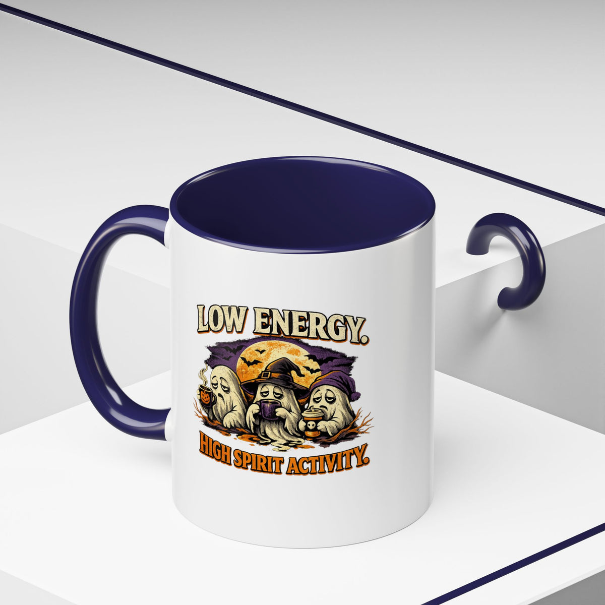 Halloween  Low Energy High Spirit  Accent Coffee Mug