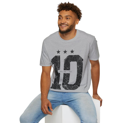 Vintage Argentina Worldcup winning No. 10 Jersey T-Shirt — Distressed Number Tee with Three Stars