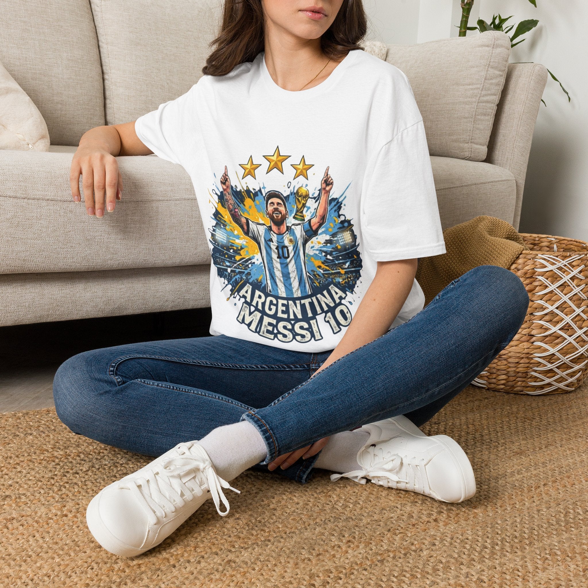 Argentina Messi Soccer T‑Shirt — World Cup Champion Fan Tee