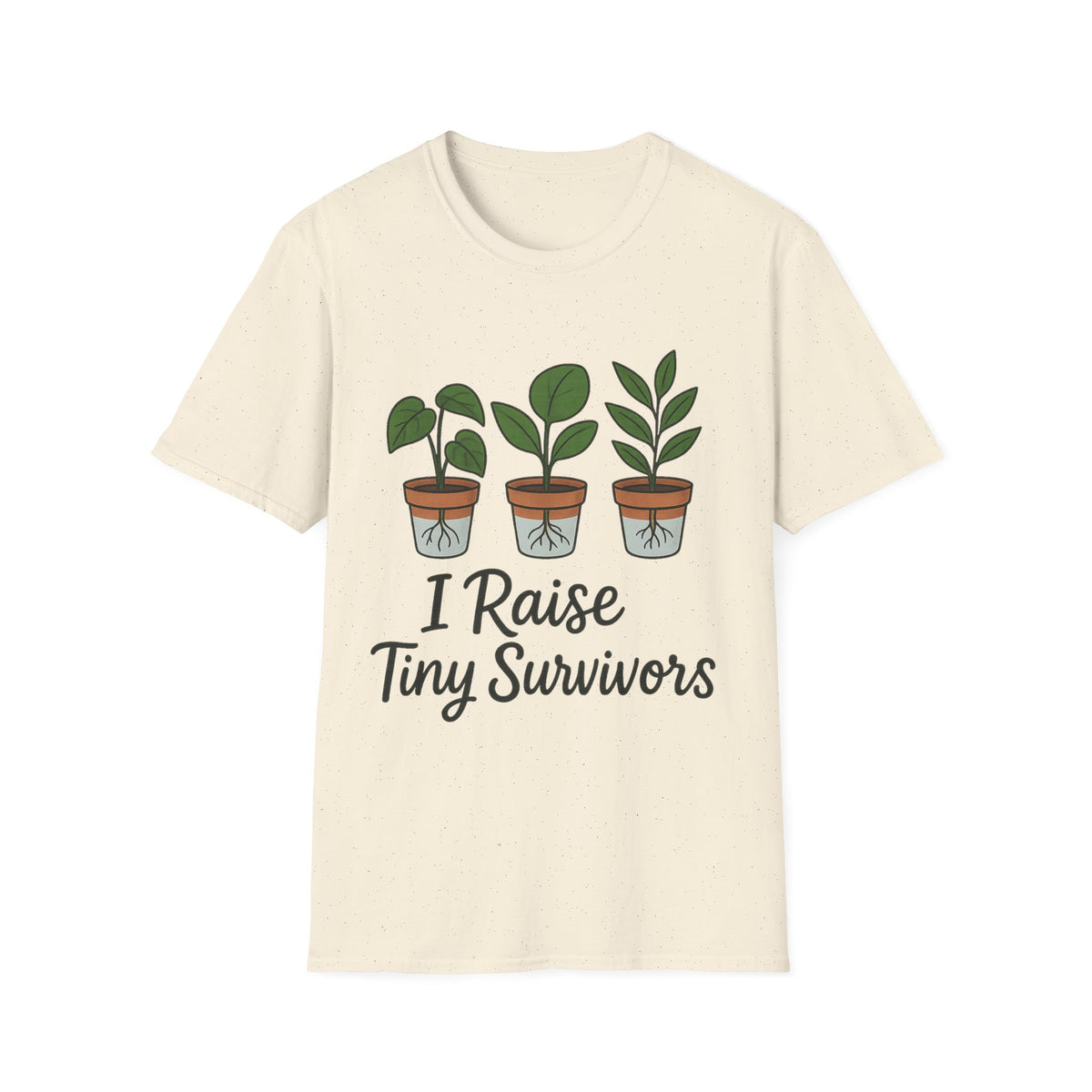 "I Raise Tiny Survivors" Funny Plant Parent Tee - Cute Houseplant Gardener Slogan White T-Shirt - Trending Now - September 2026