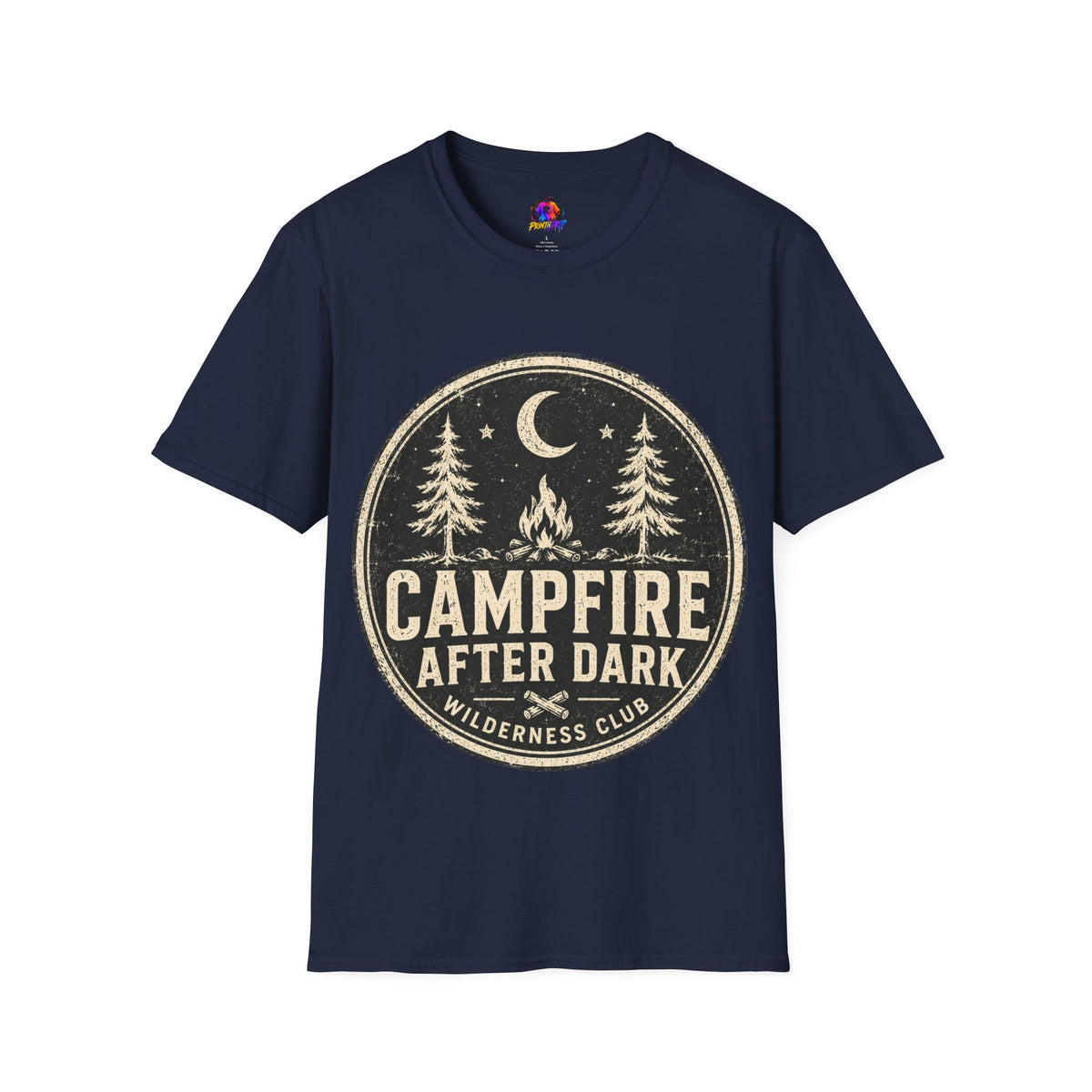 Campfire After Dark Tee — Vintage Wilderness Camping T-Shirt