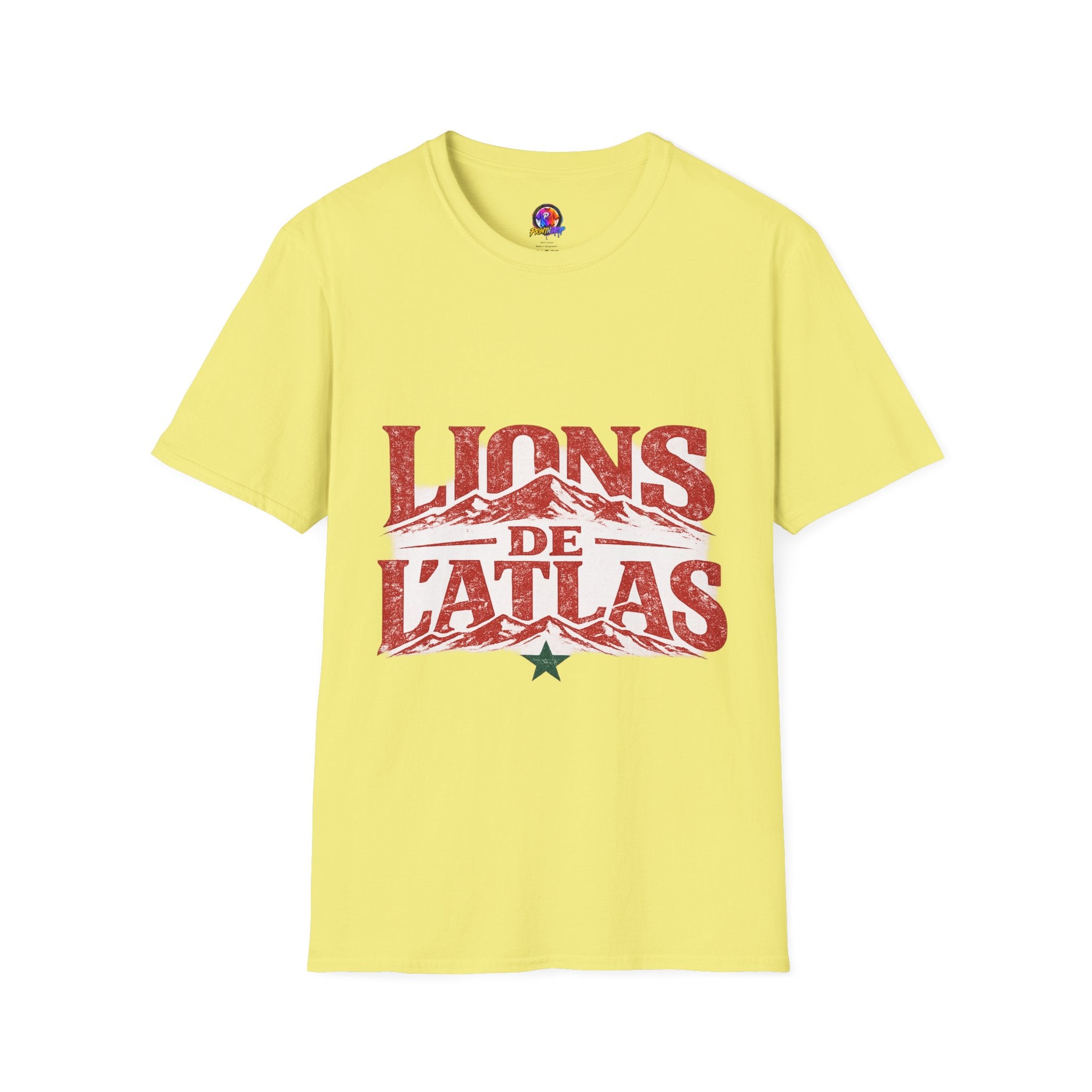 Morocco Lions de Atlas T-Shirt — Vintage Moroccan Atlas Mountain Graphic Tee