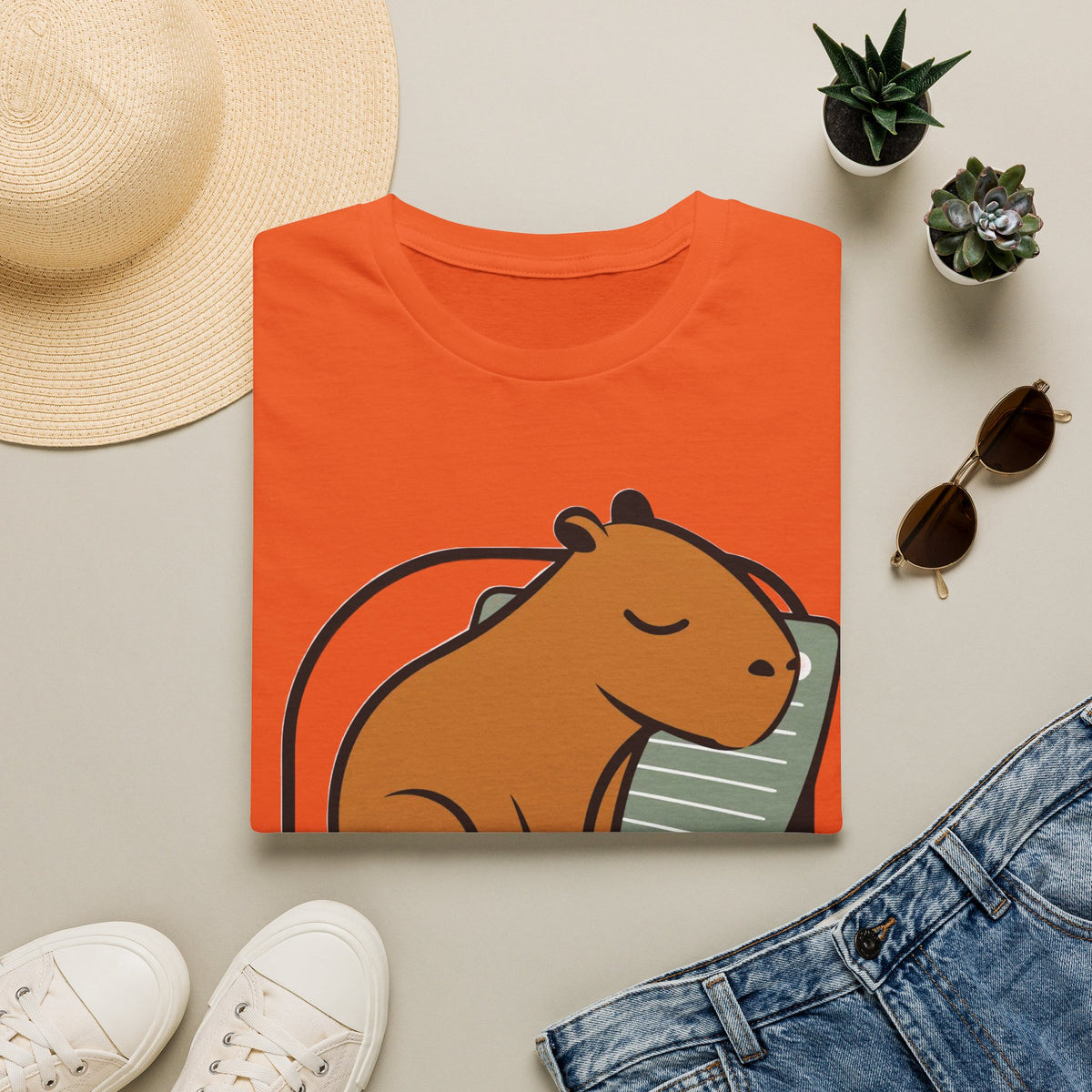 Capybara Nap T-Shirt — Cute Relaxed Capybara Illustration Tee - Trending Now - August 2026