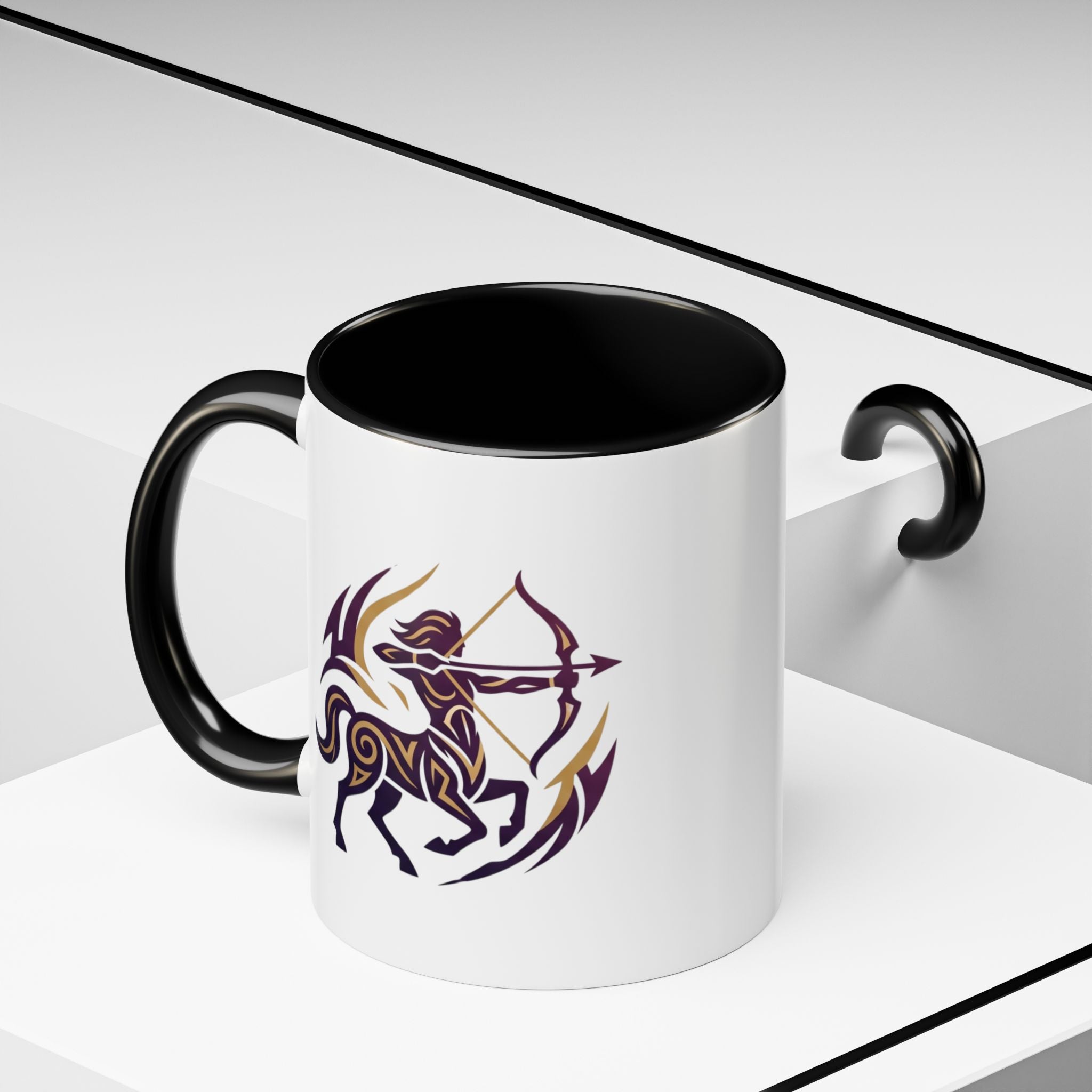 Sagittarius Zodiac Coffee Mug — Archer Centaur Astrology Accent Mug