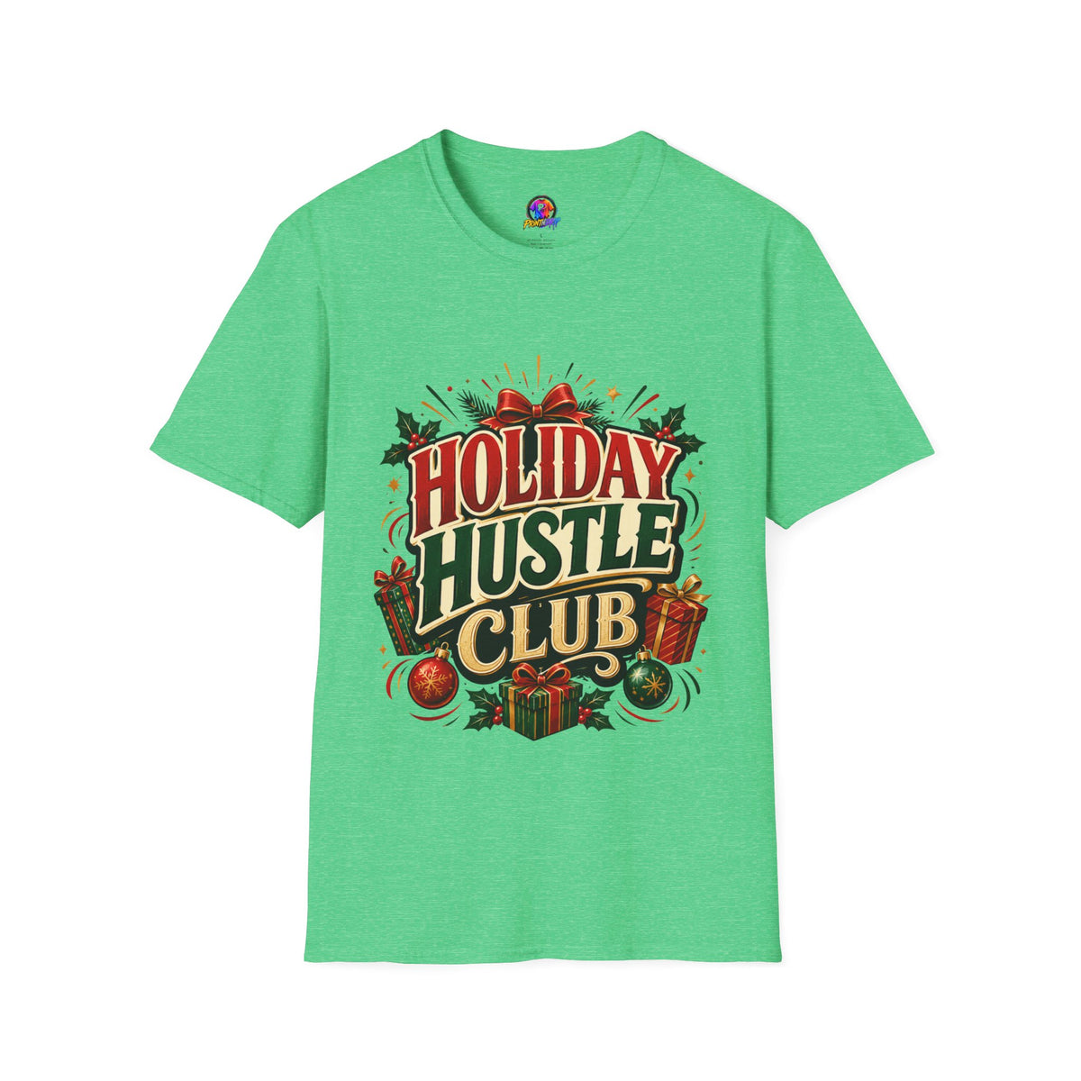 Holiday Hustle Club T-Shirt — Funny Christmas Graphic Tee