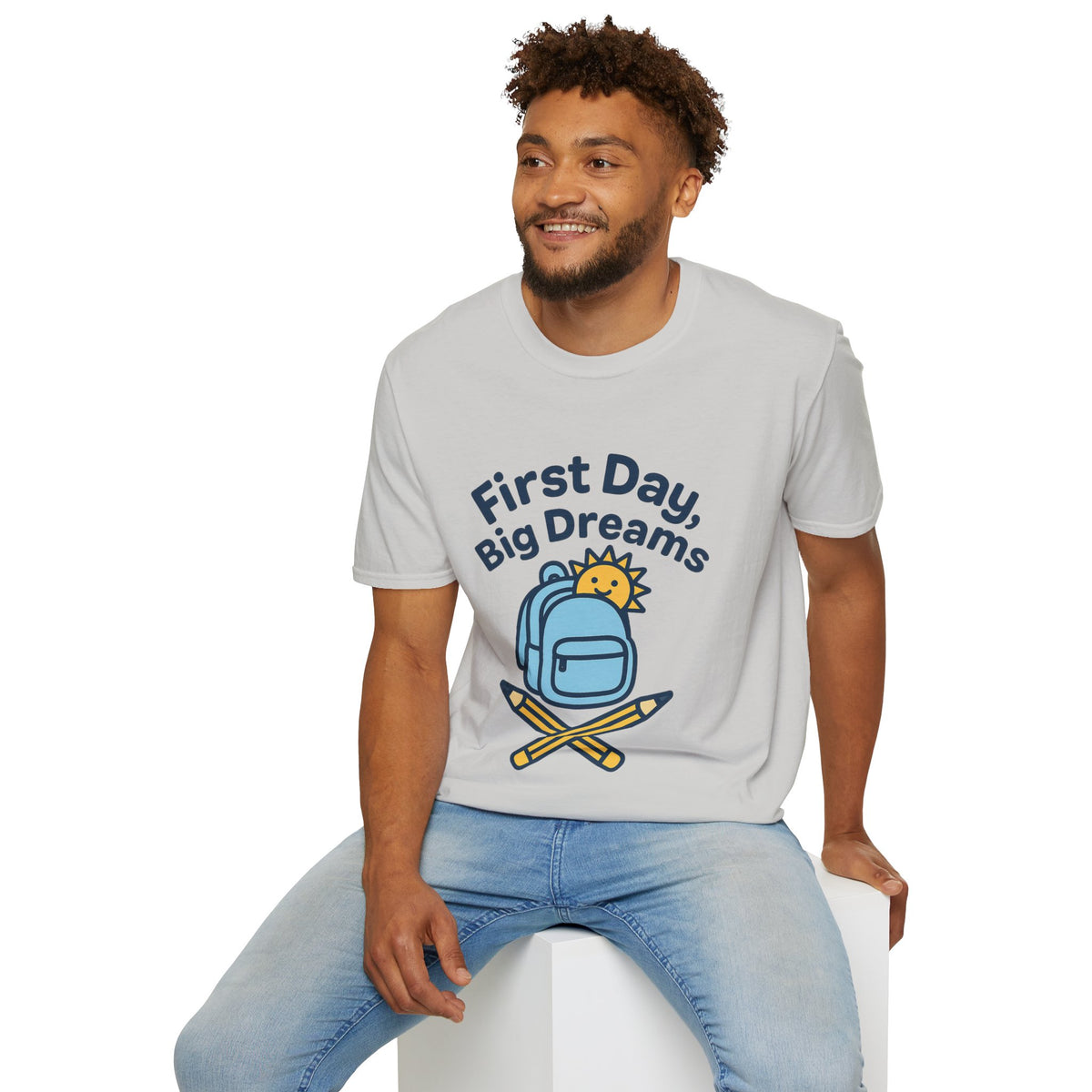 First Day Big Dreams T-Shirt — Cute Backpack & Pencil Back-to-School Tee - Trending Now - August 2026
