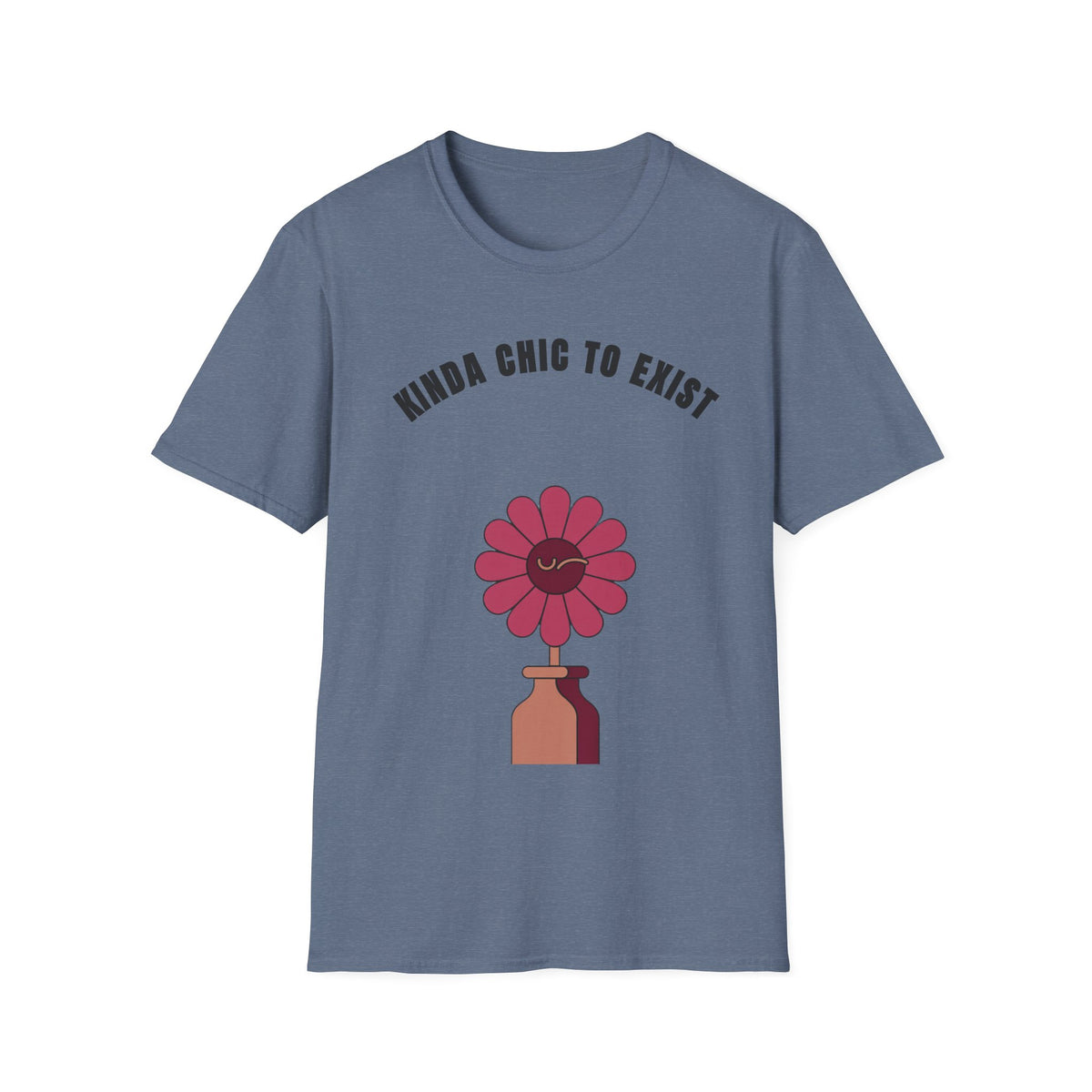 Chic to Exist T-Shirt — Floral Minimalist Graphic Tee for Stylish Everyday Wear - Trending Now - September 2026