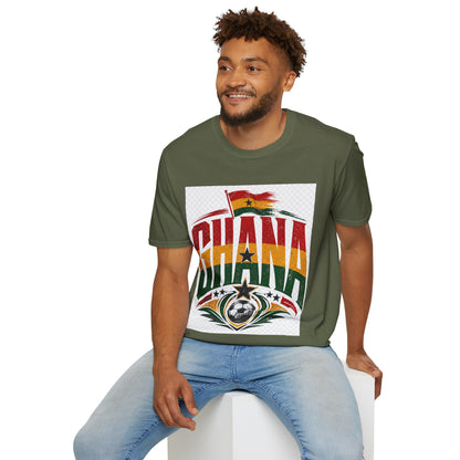 Ghana Flag Soccer T-Shirt — Retro Ghana Pride Football Tee
