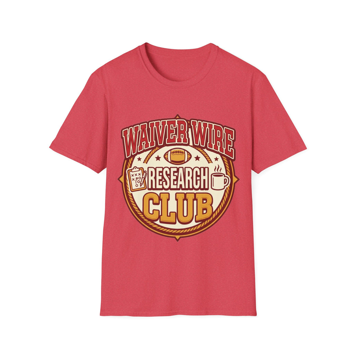 Waiver Wire Research Club Football T-Shirt — Fantasy Football Fan Tee - Trending Now - August 2026