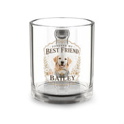 Glass Mug, 10oz Milo Bailey Dog Dad Mom Glass Mug, 10oz