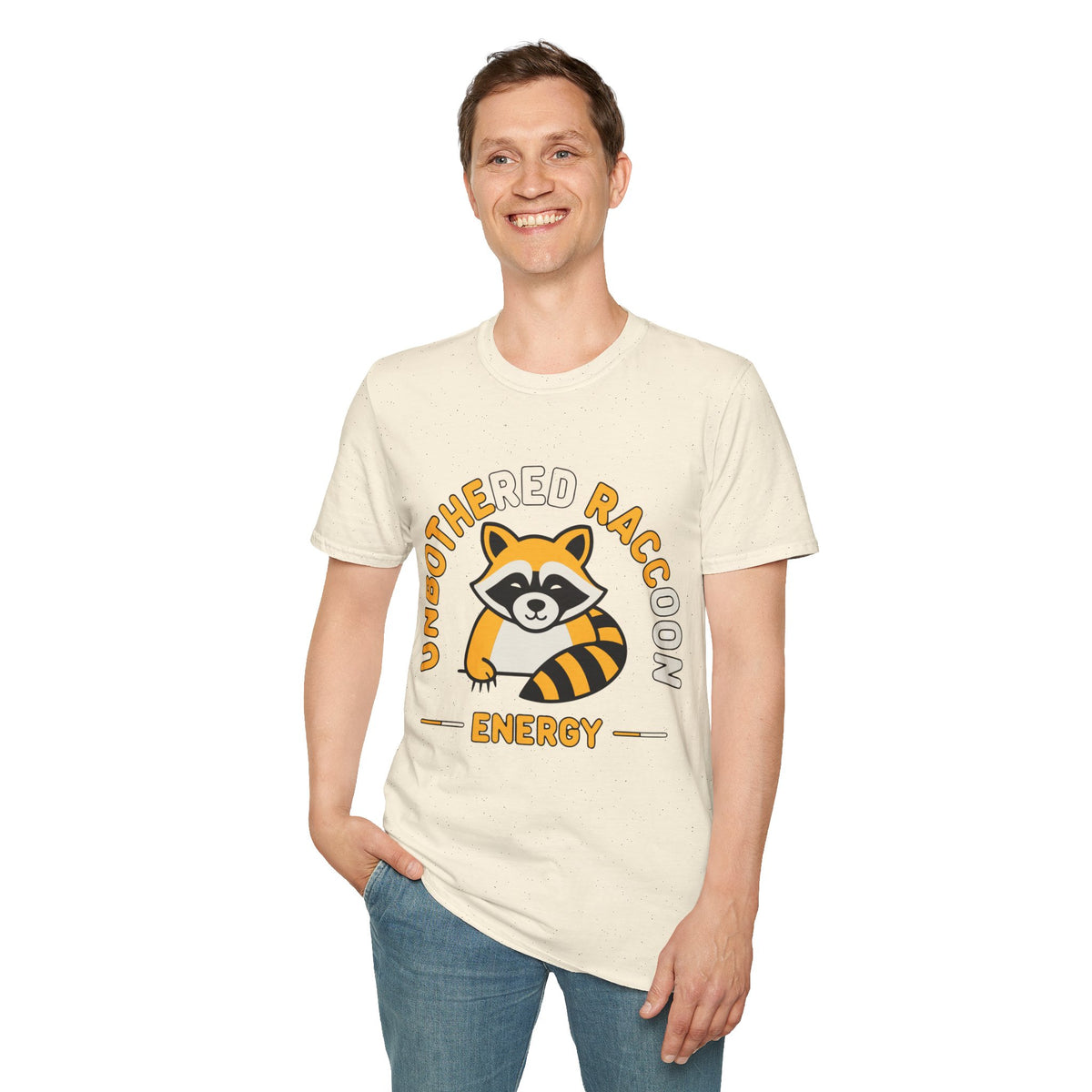 Unbothered Raccoon T-Shirt — Cute Relaxed Graphic Tee ("Unbothered Raccoon Energy") - Trending Now - August 2026