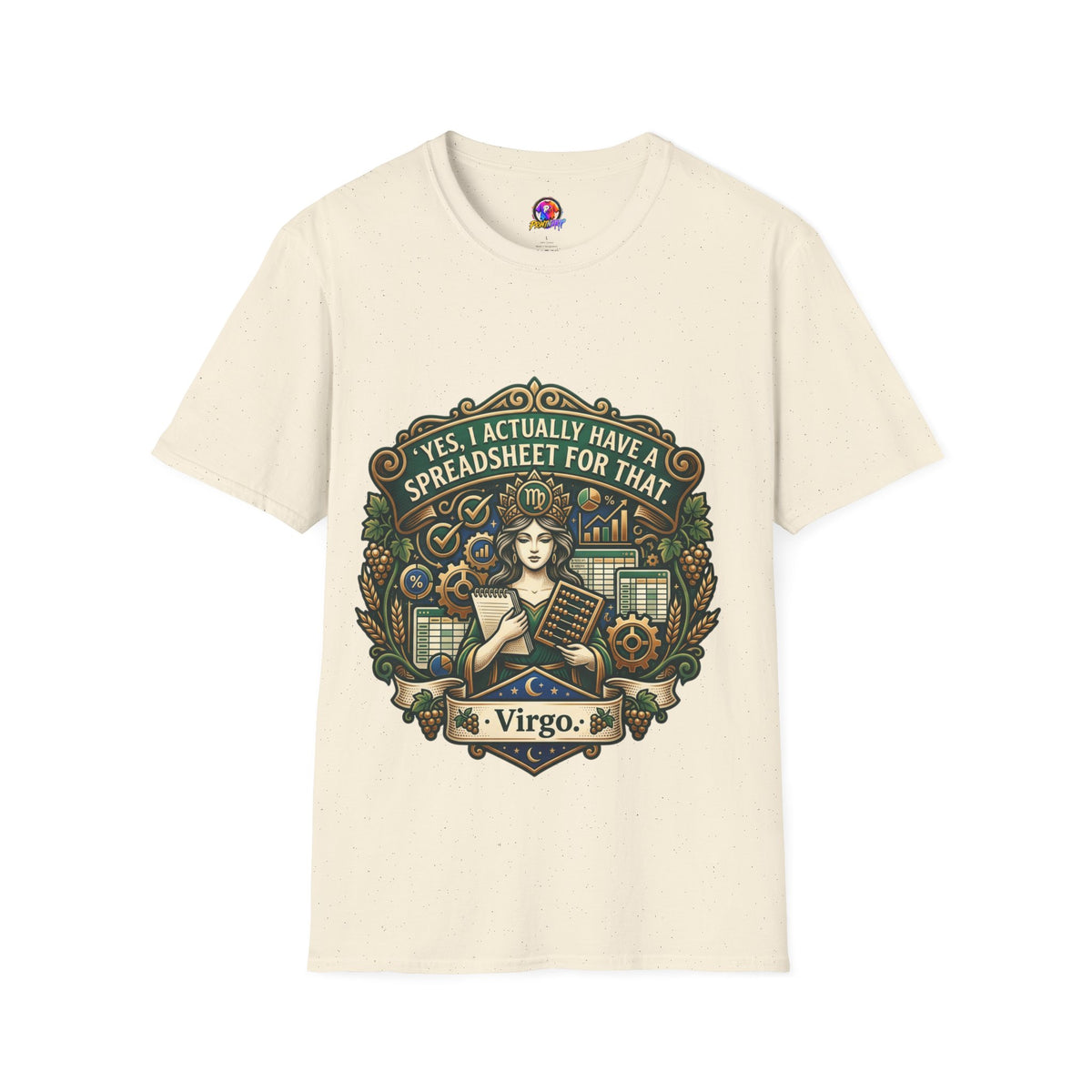 Virgo Zodiac T‑Shirt — "Yes, I Actually Have a Spreadsheet for That"