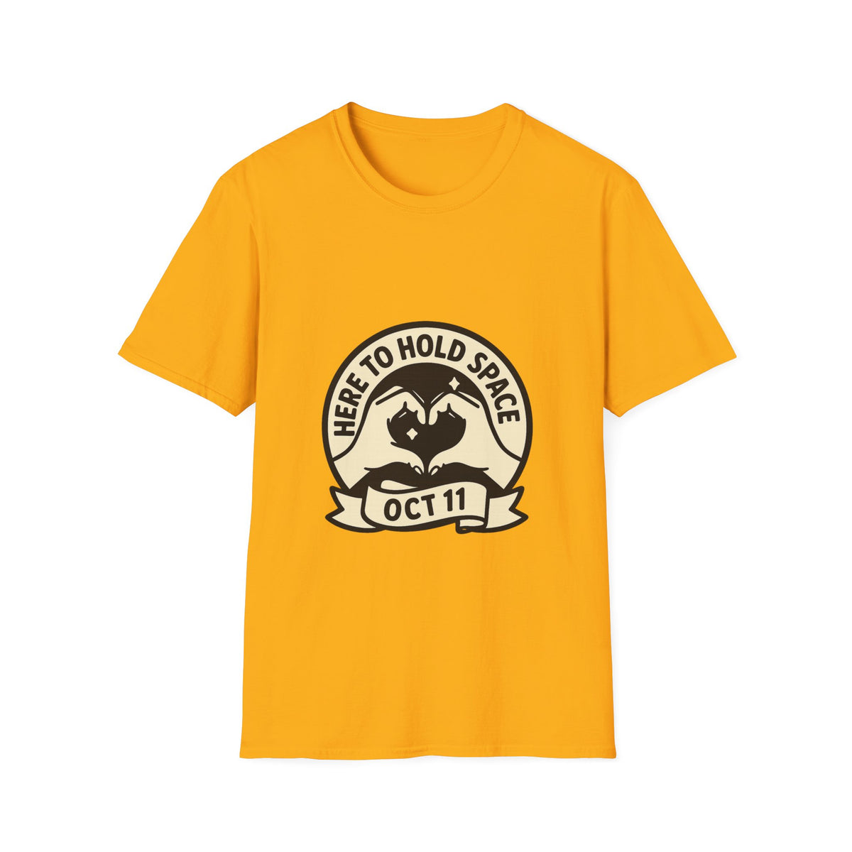 Sea Turtle Rescue Badge T-Shirt — "Here to Hold Space" Oct 11 - Trending Now - October 2026