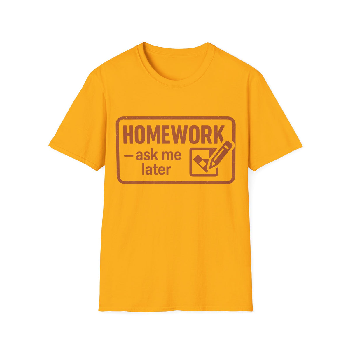Homework Club T‑Shirt — 'Homework? Done Later' Retro Badge Tee - Trending Now - August 2026