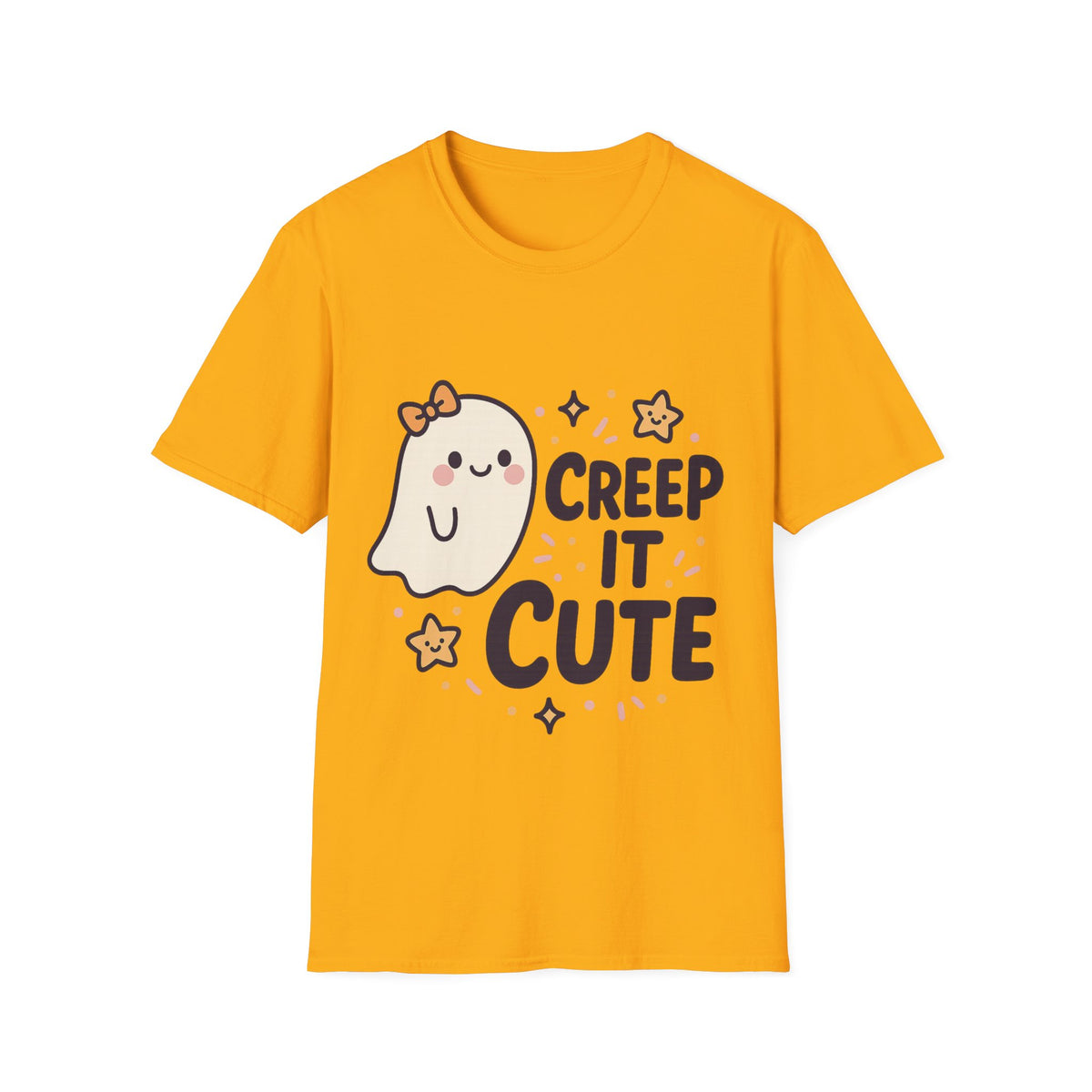 "Creep It Cute" Funny Ghost Tee | Pastel Spooky Season Halloween T-Shirt - Trending Now - September 2026