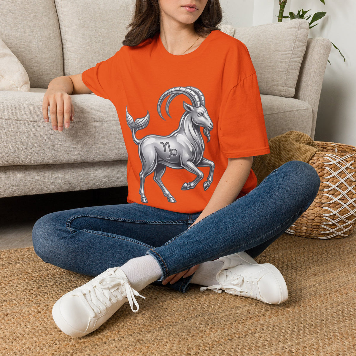 Capricorn Goat Zodiac T-Shirt — Mythical Sea-Goat Horoscope Tee