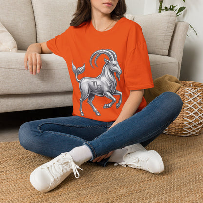 Capricorn Goat Zodiac T-Shirt — Mythical Sea-Goat Horoscope Tee