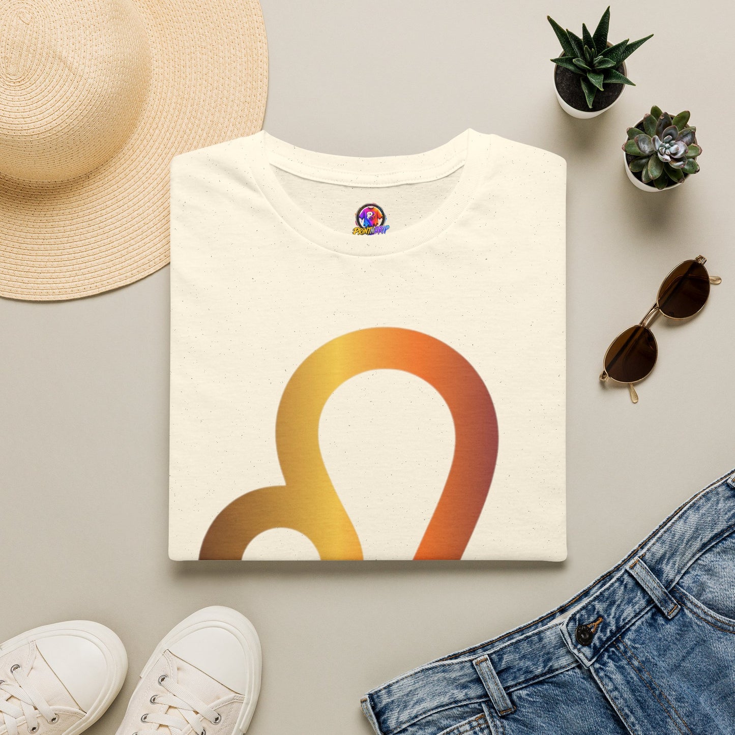 Leo Zodiac Drip T-Shirt — Colorful Astrology Sign Tee