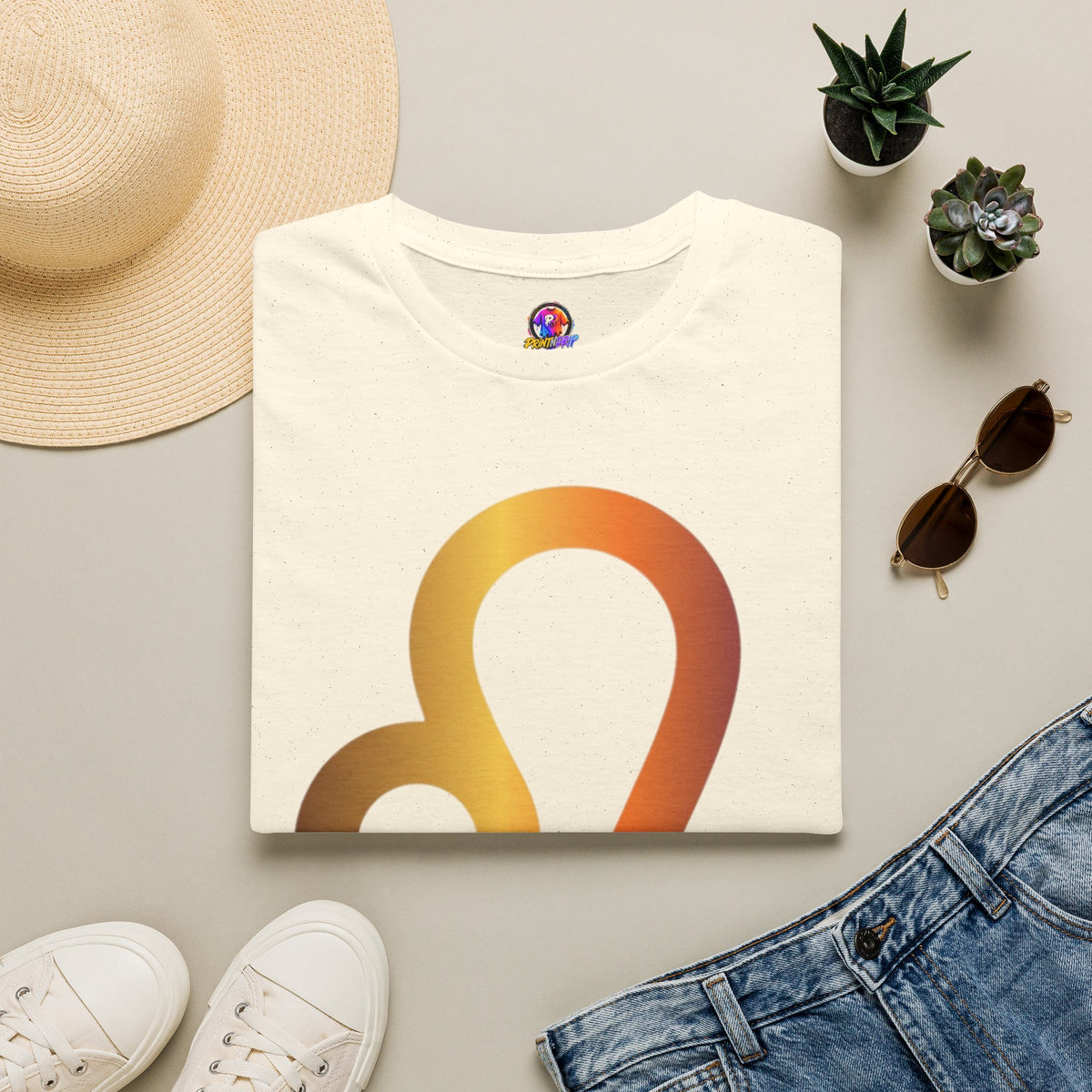 Leo Zodiac Drip T-Shirt — Colorful Astrology Sign Tee